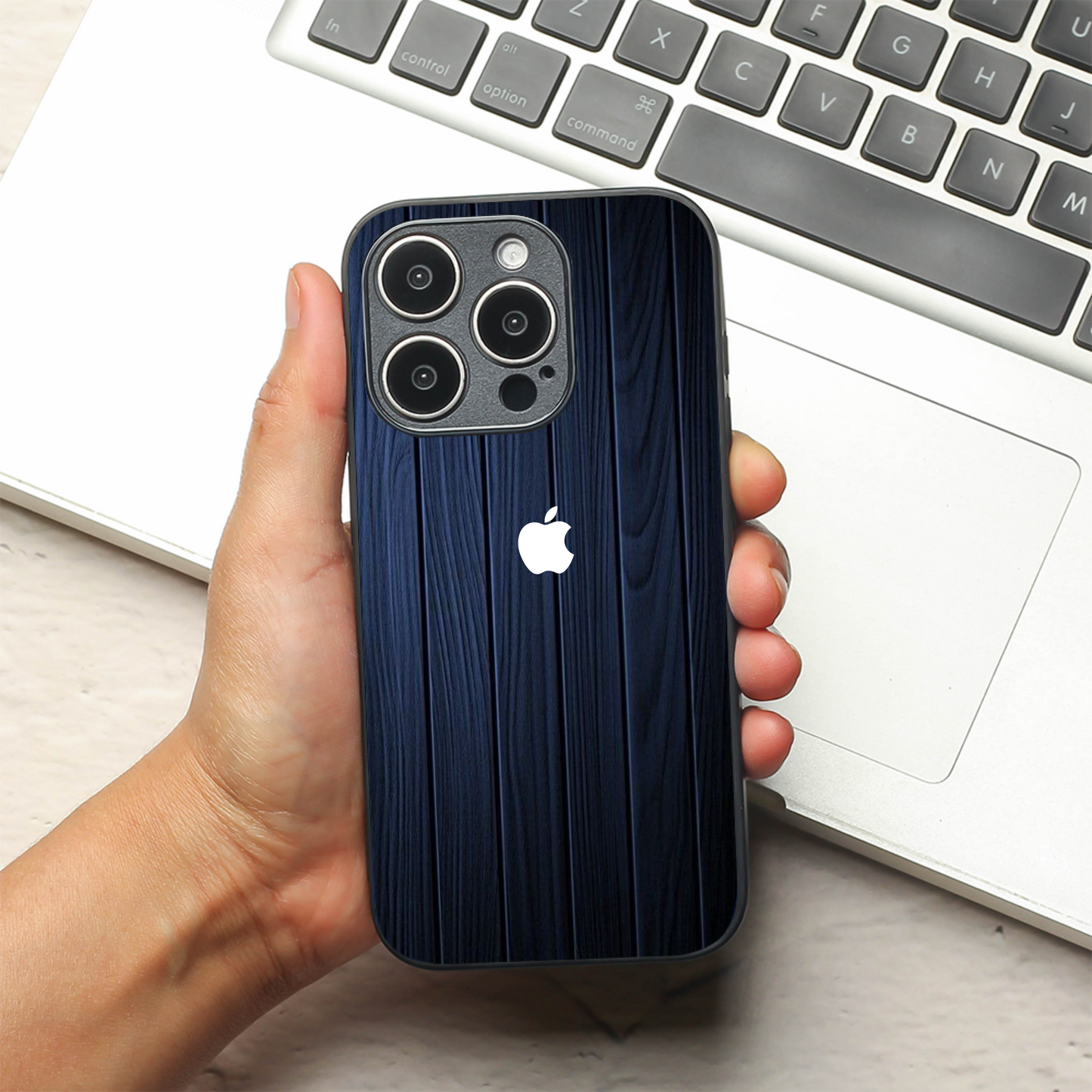 Ink Wood metal back case for Apple Iphone 13 Pro Max
