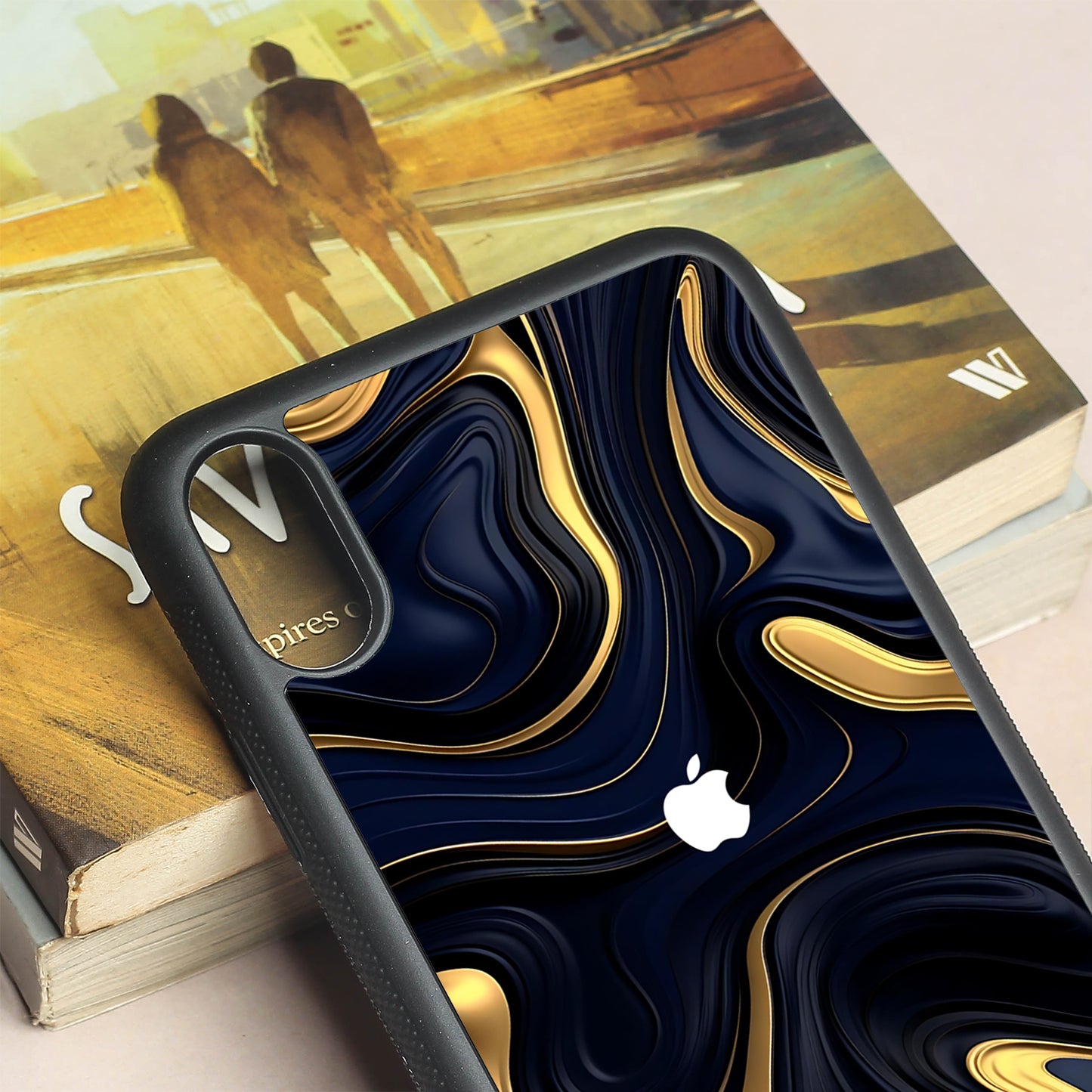 Noir Gold metal back case for Apple Iphone Xs Max