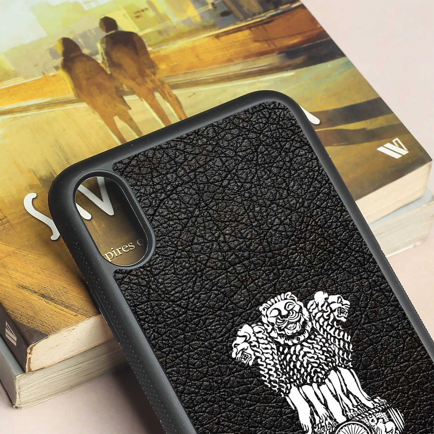 Black Satyamev Jayate metal back case for Apple Iphone Xs Max