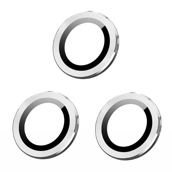 Silver Metallic camera ring lens guard for Apple iphone 15 Pro