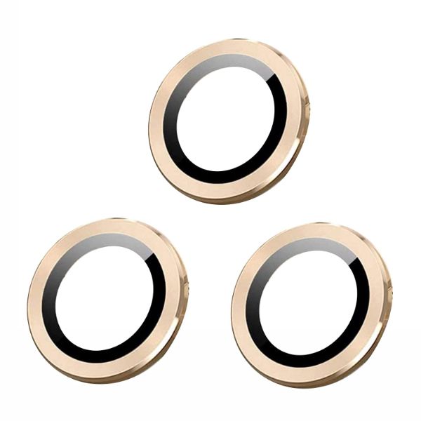 Golden Metallic camera ring lens guard for Apple iphone 15 Pro