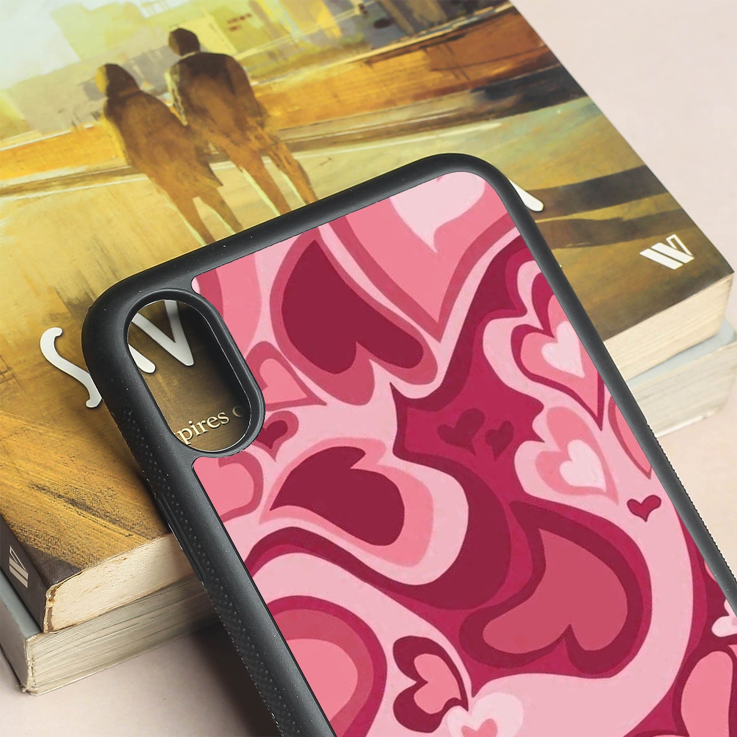 Valentine Wave Marble metal back case for Apple Iphone Xs Max