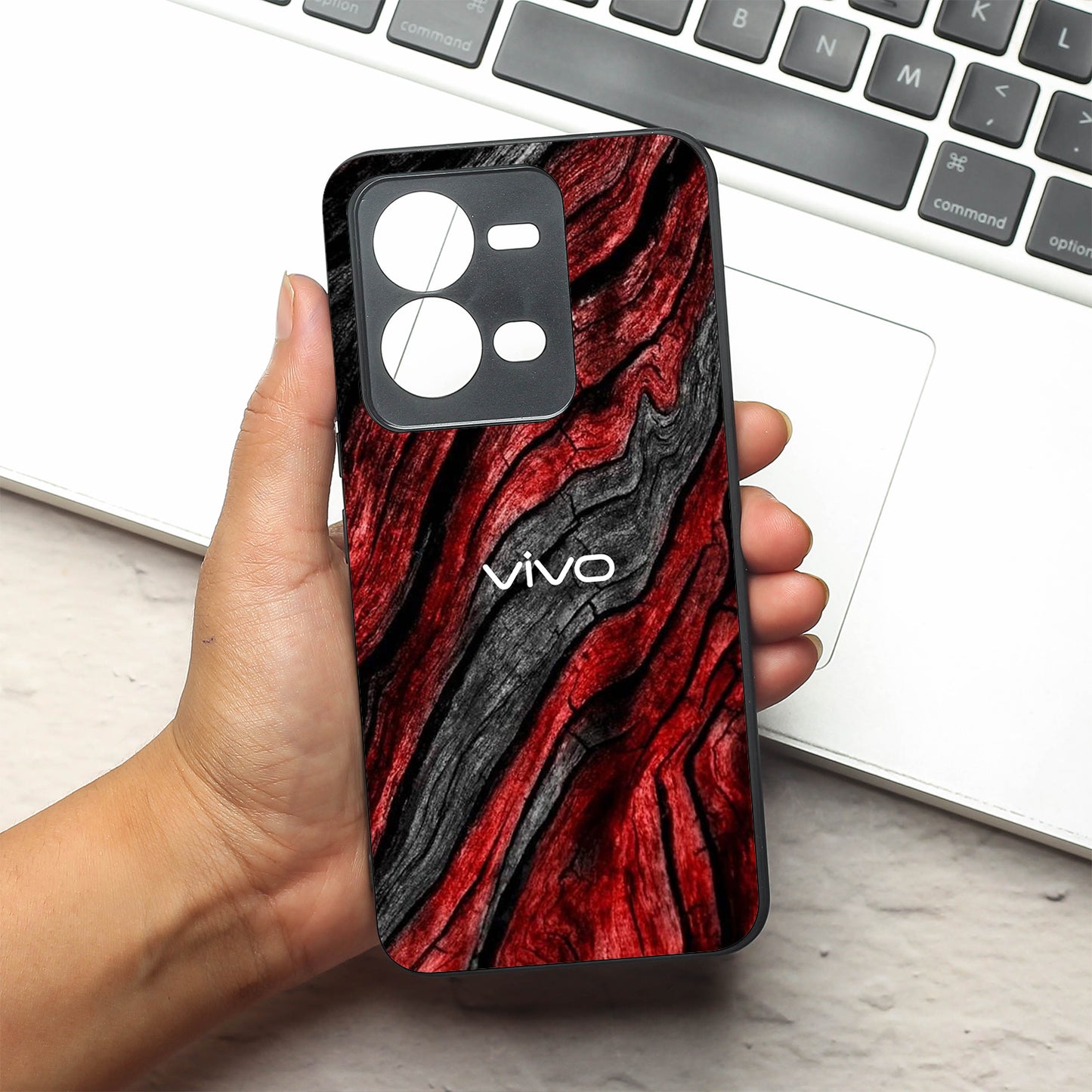 Volcano Core metal back case for Vivo V25