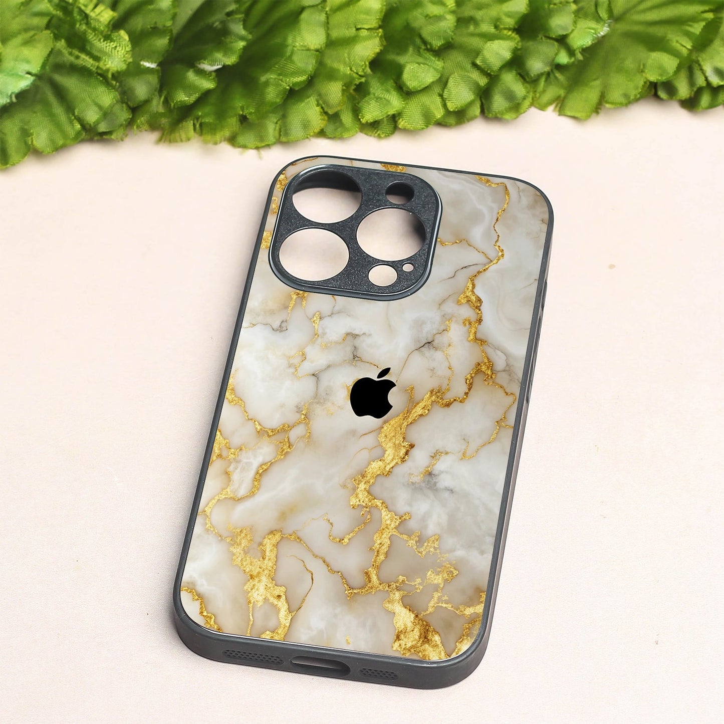 Gold Vein Glory metal back case for Apple Iphone 13 Pro Max