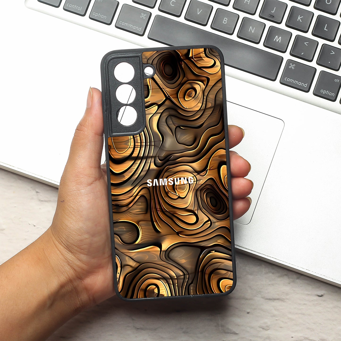 Rust Mirage metal back case for Samsung S21 FE