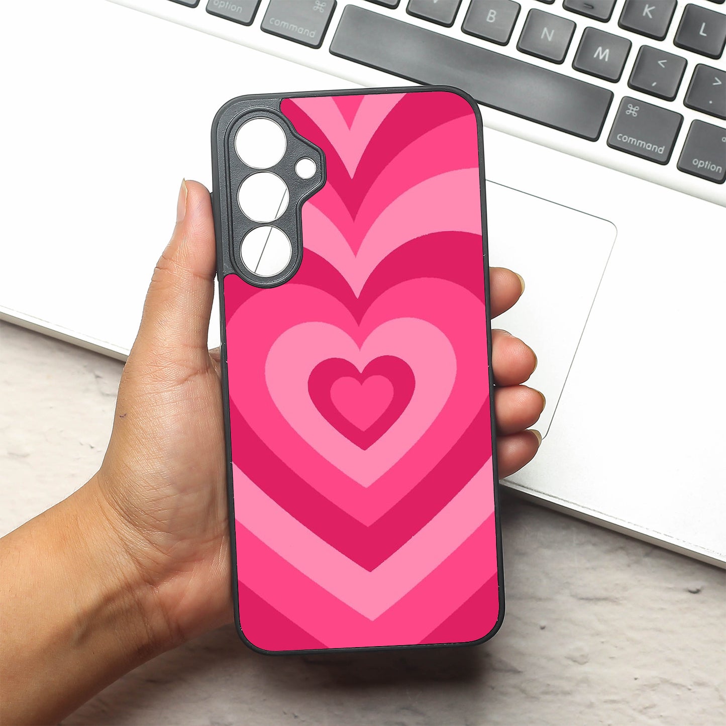 Retro Love metal back case for Samsung A16
