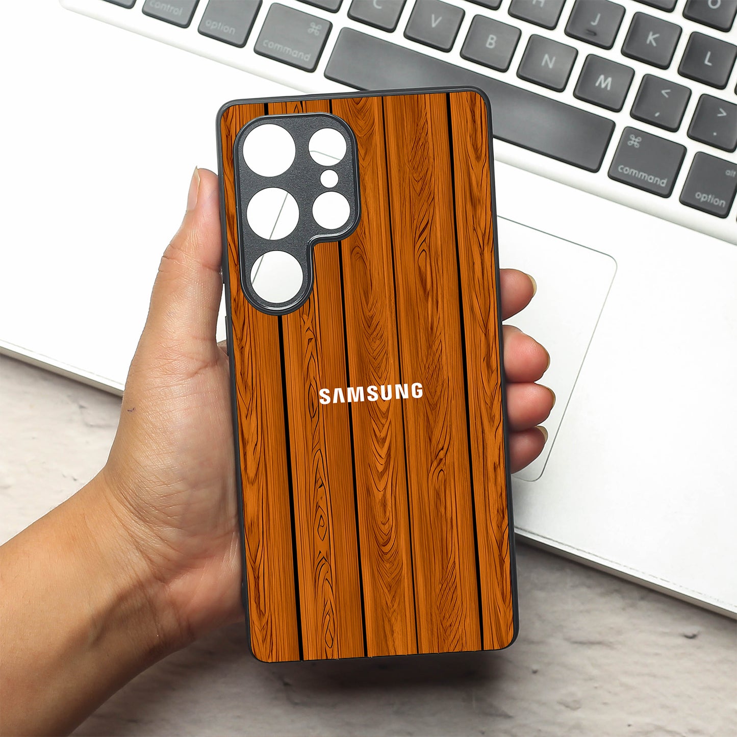 WoodCraft Touch metal back case for Samsung S25 Ultra