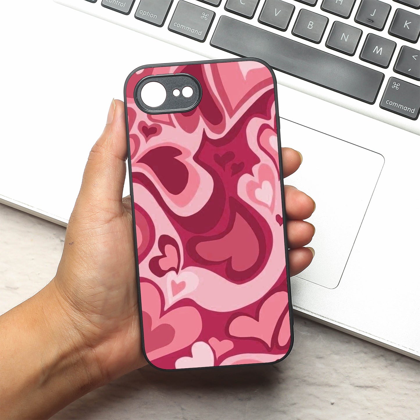 Valentine Wave metal back case for Apple Iphone 16e