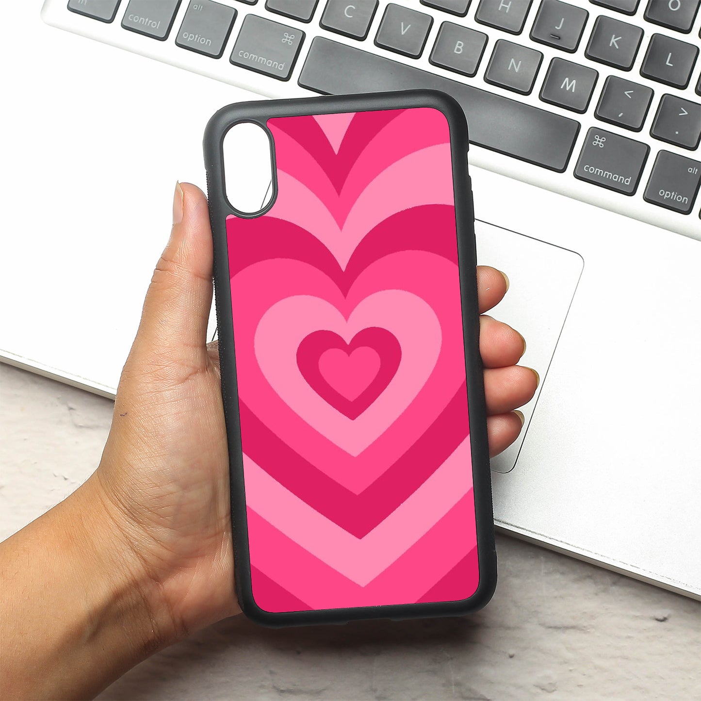 Retro Love metal back case for Apple Iphone Xs Max