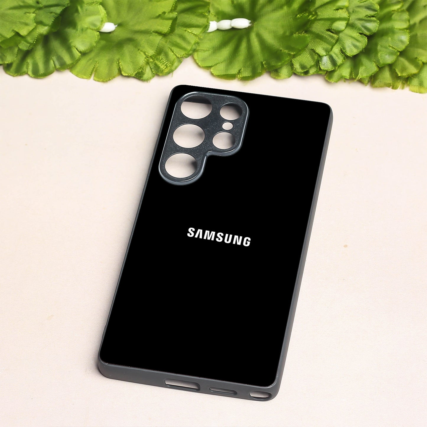 Black metal back case for Samsung S25 Ultra