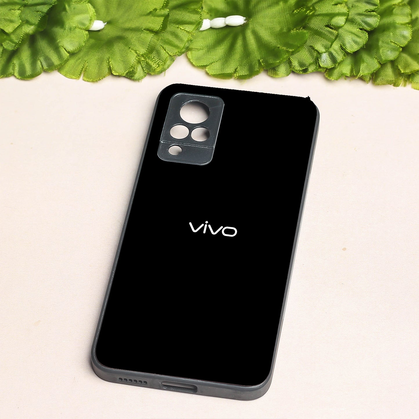Black metal back case for Vivo V21