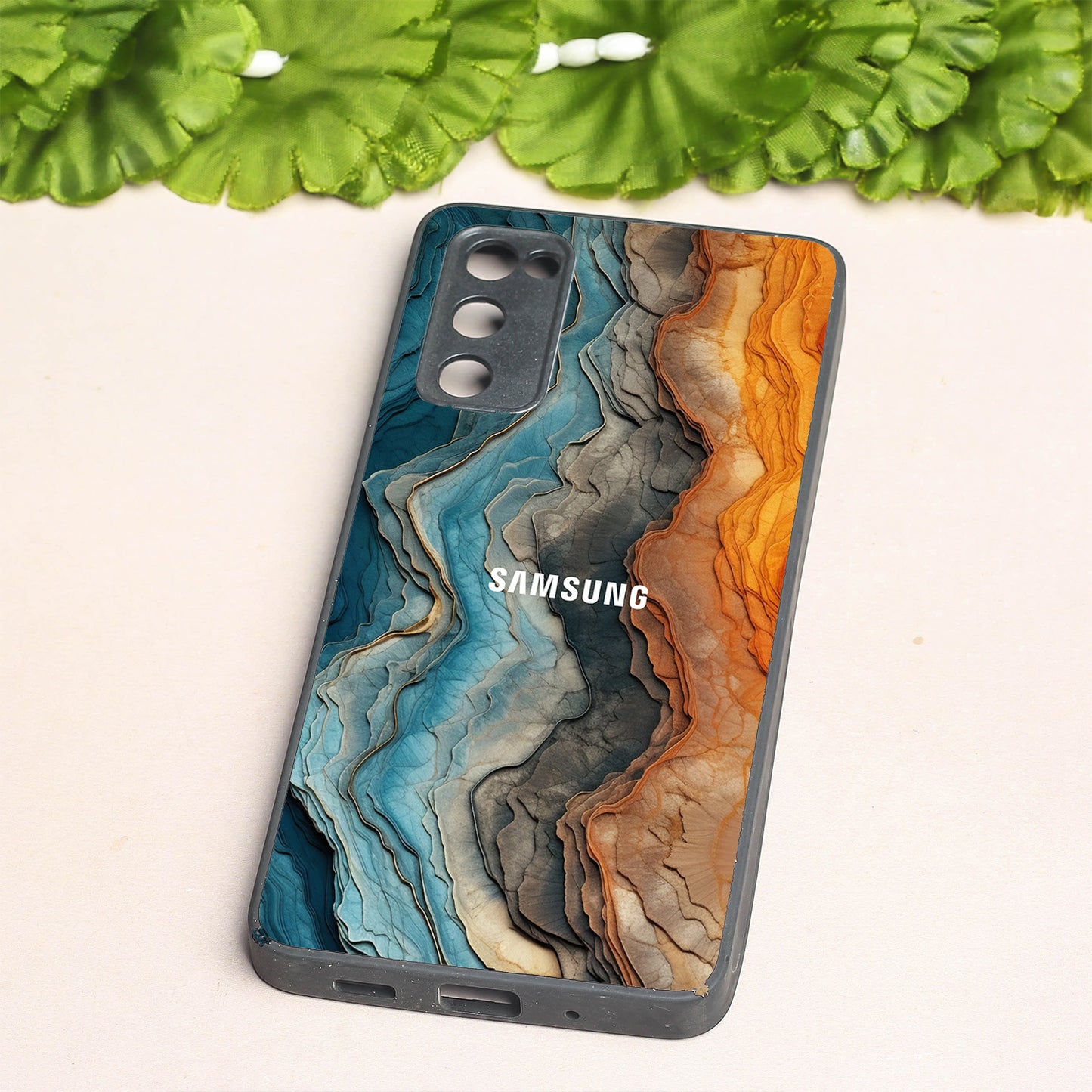 Layered Marble metal back case for Samsung S20 FE