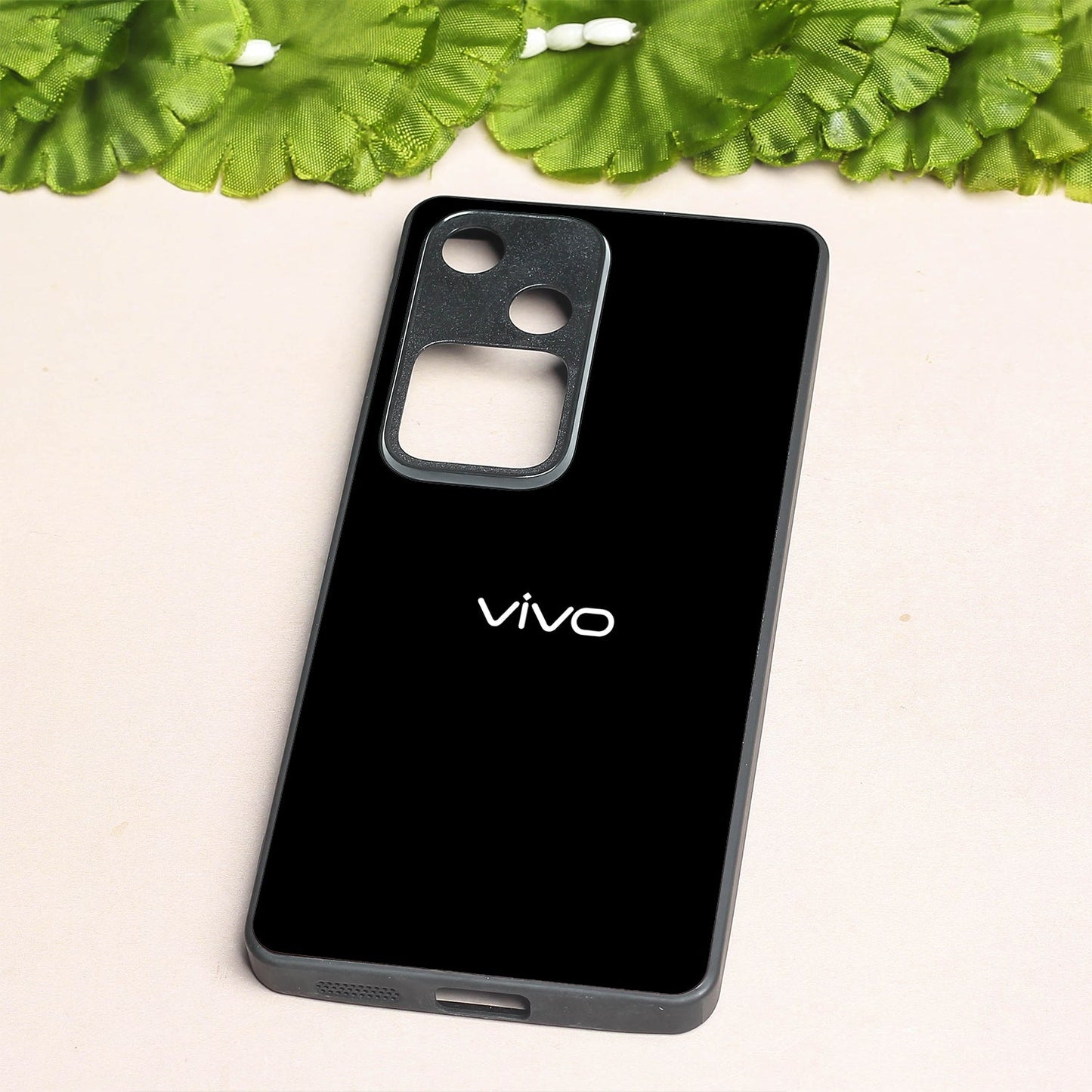 Black metal back case for Vivo V30