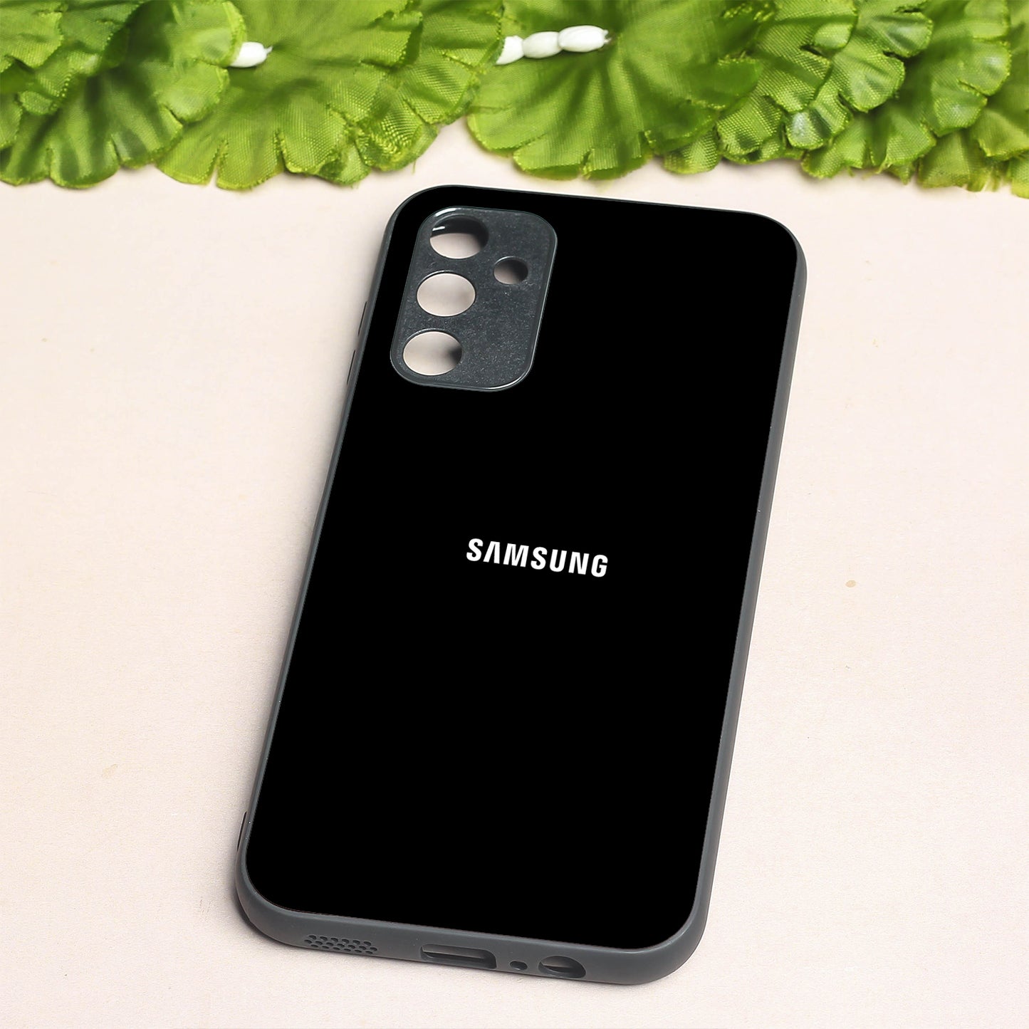 Black metal back case for Samsung A14