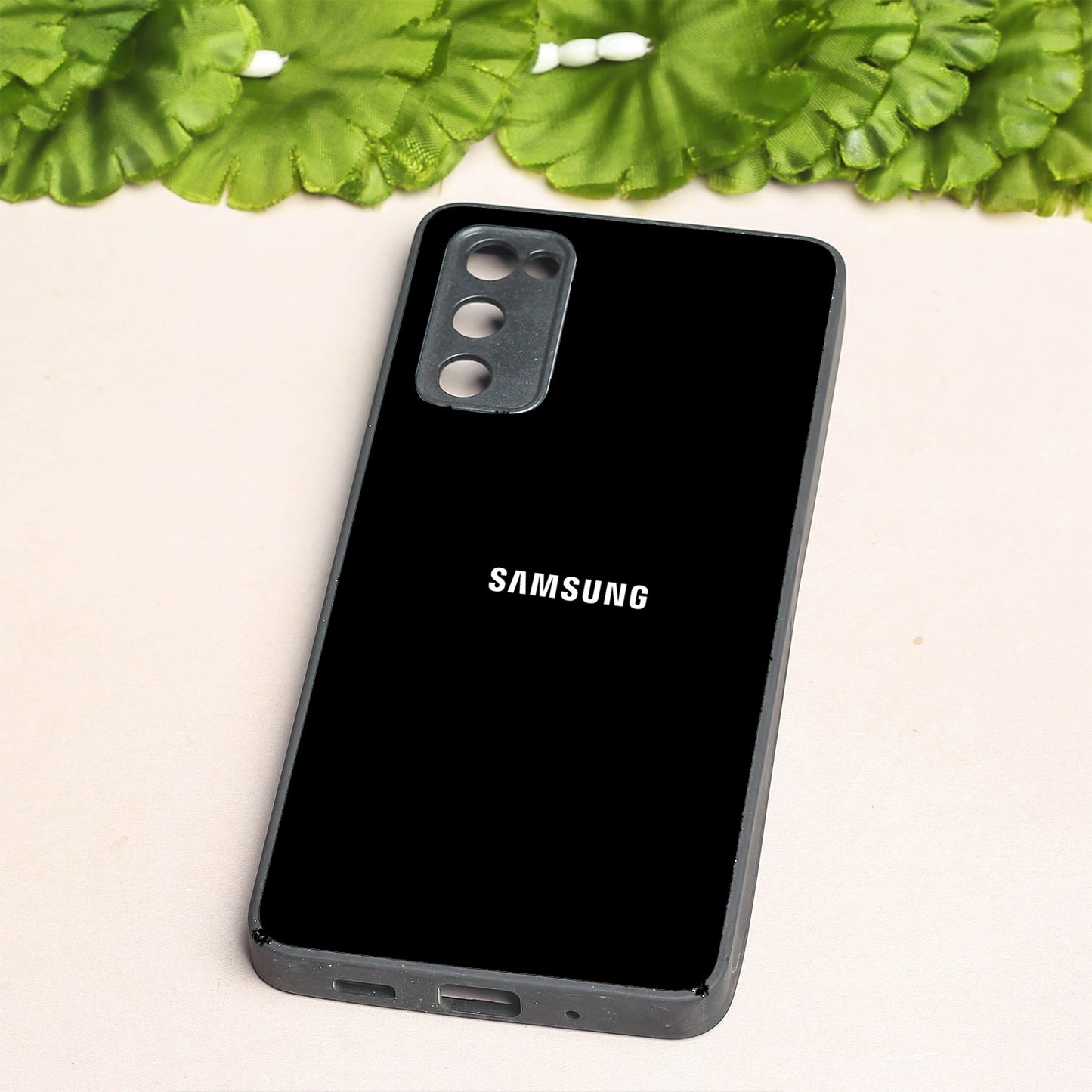 Black metal back case for Samsung S20 FE