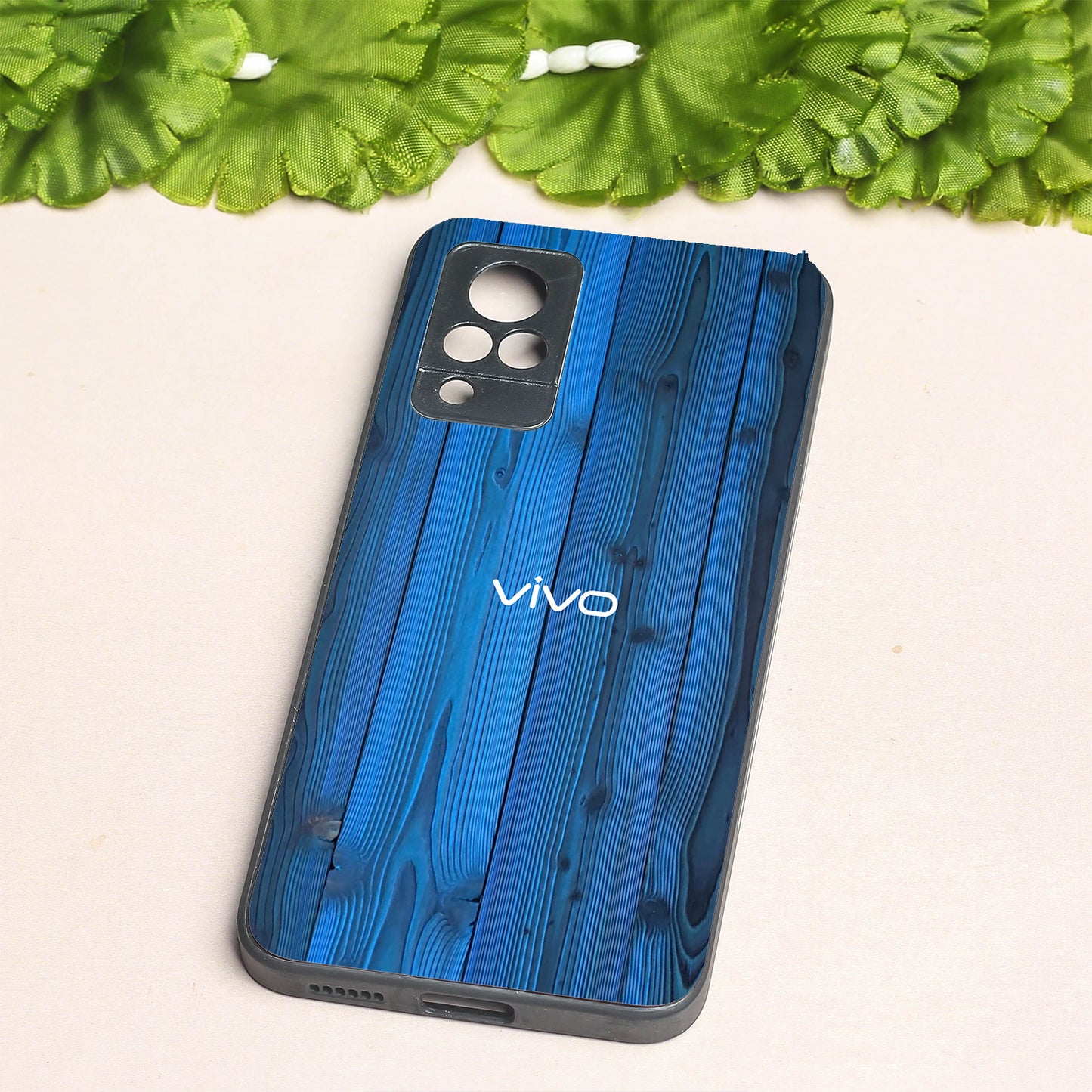 Indigo Planks metal back case for Vivo V21