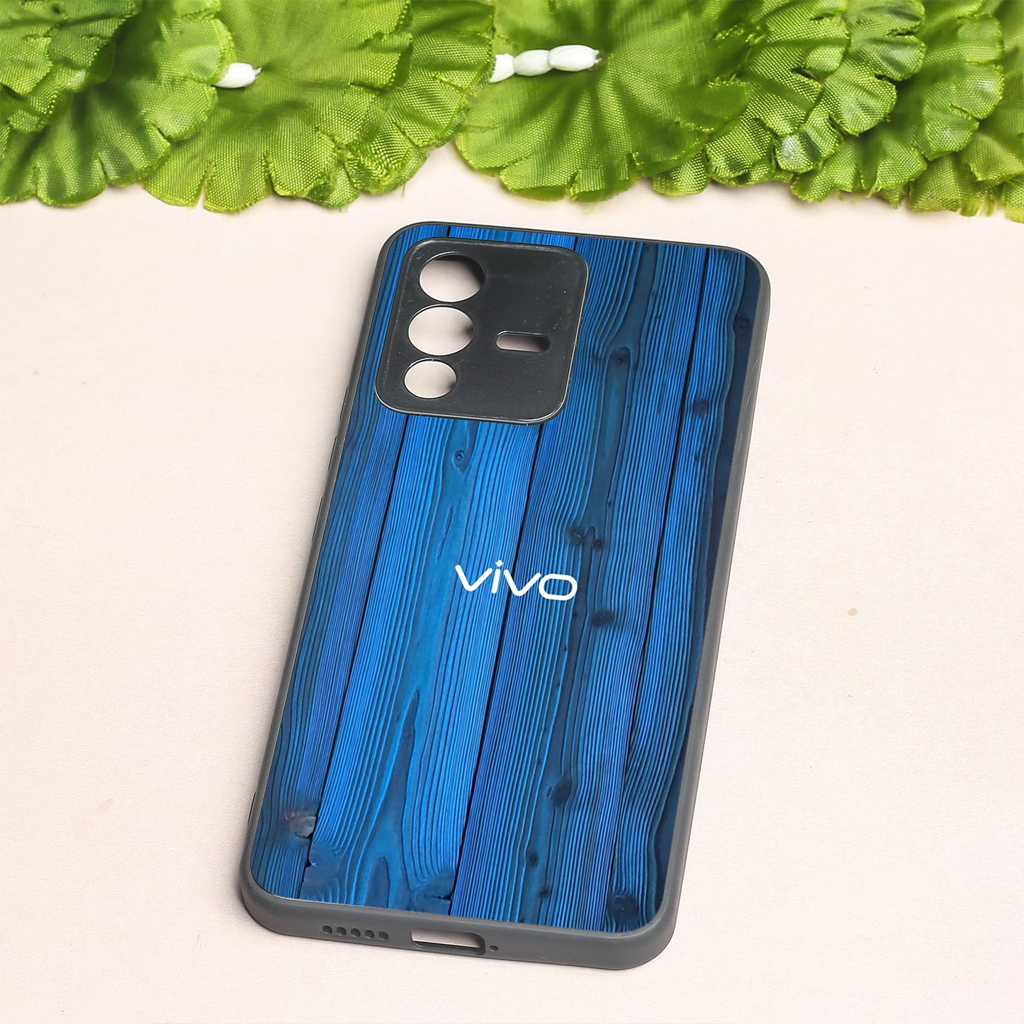 Indigo Planks metal back case for Vivo V23