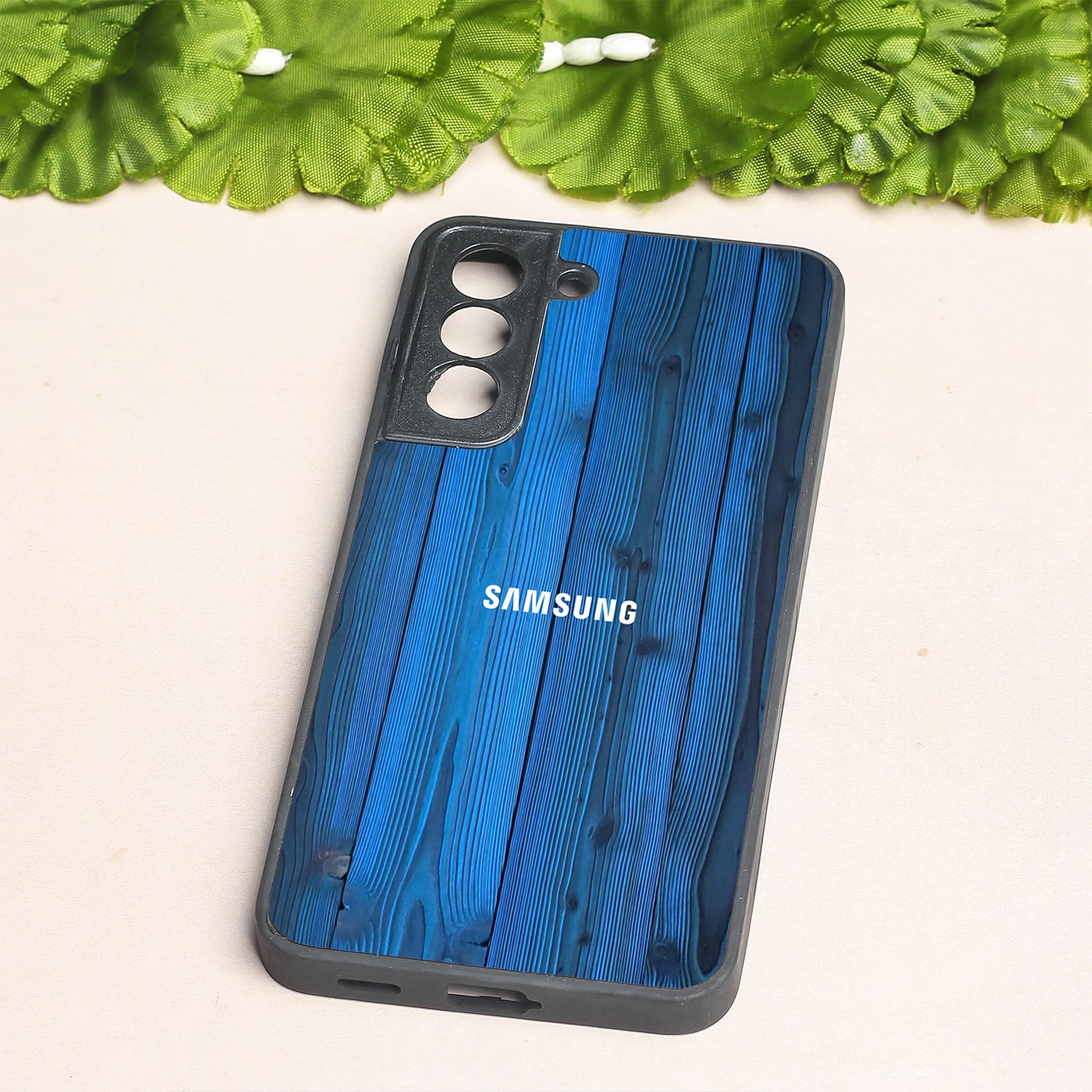 Indigo Planks metal back case for Samsung S21 FE