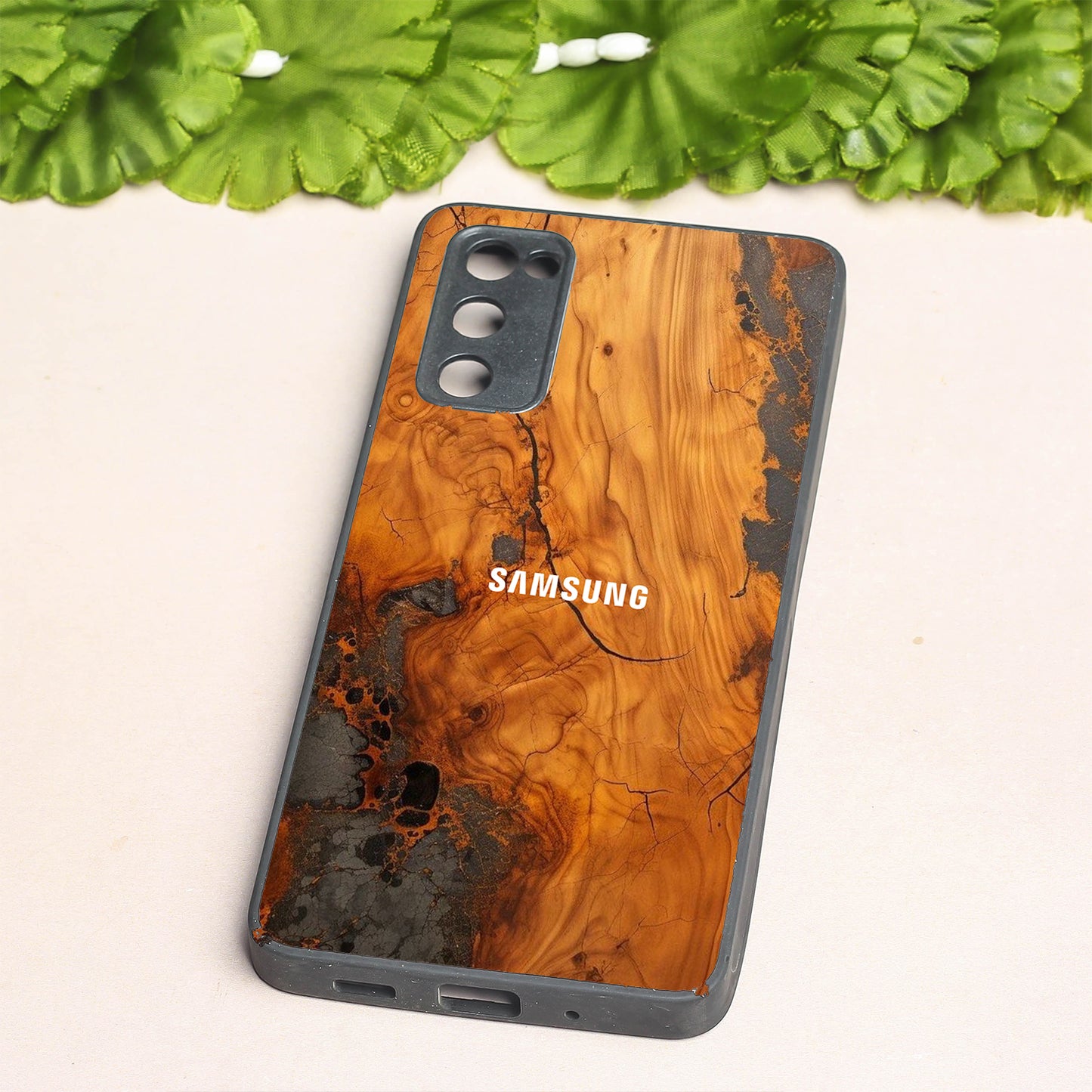 Lava Oak metal back case for Samsung S20 FE