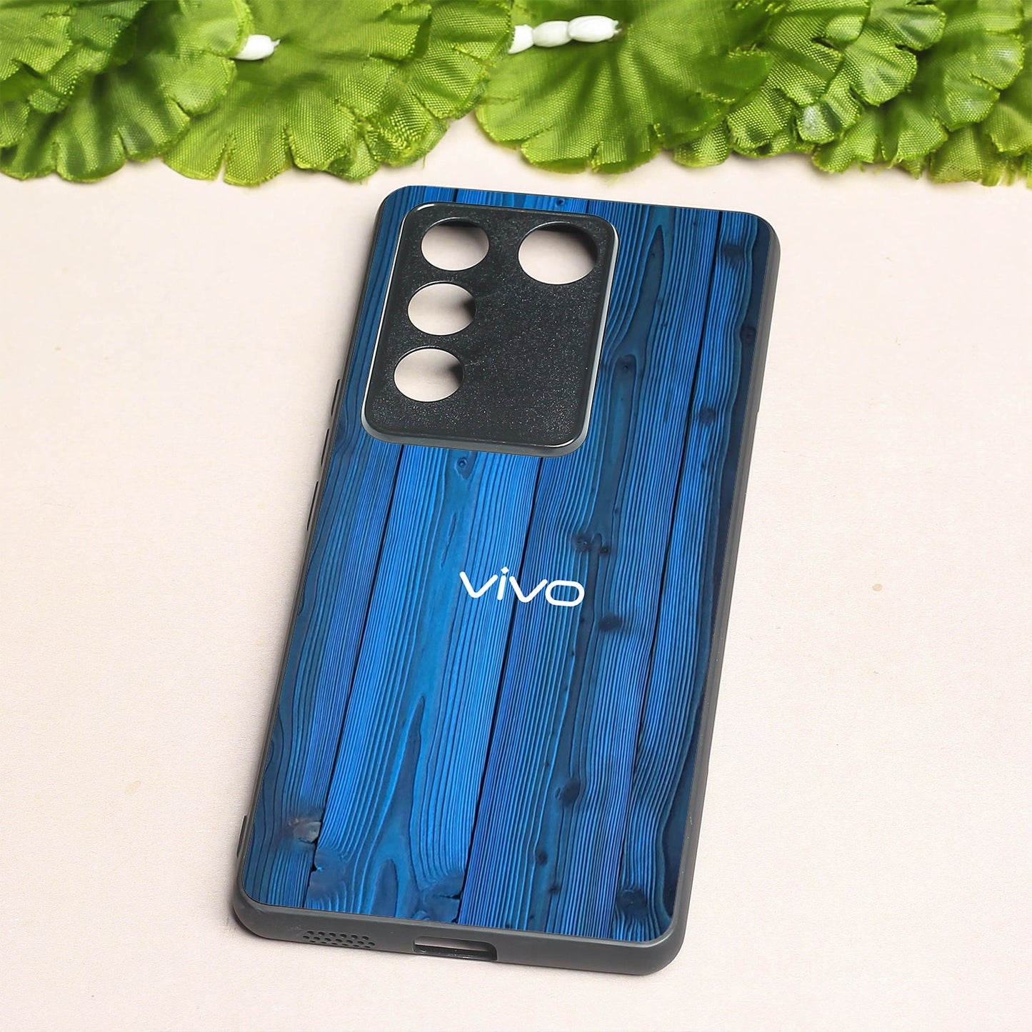 Indigo Planks metal back case for Vivo V27