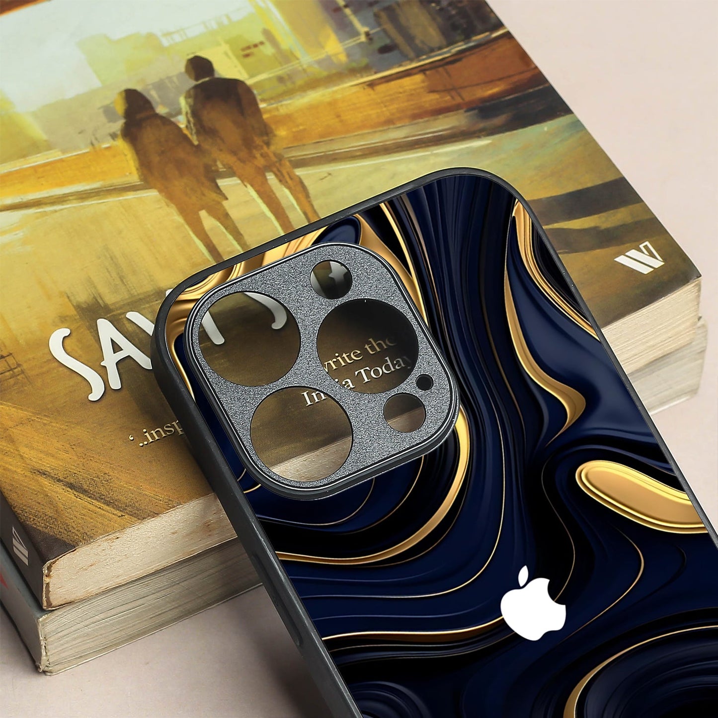 Noir Gold metal back case for Apple Iphone 13 Pro Max