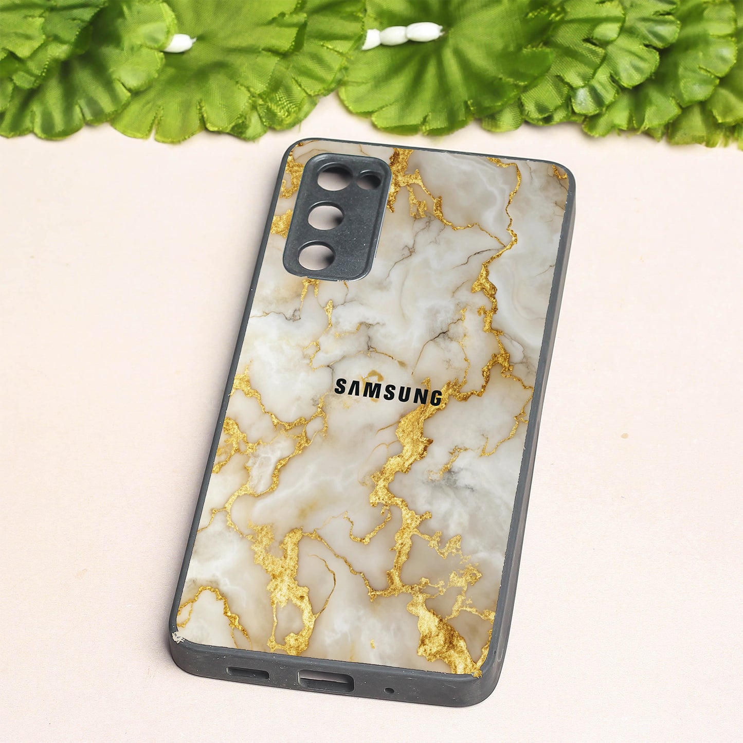Gold Vein Glory metal back case for Samsung S20 FE
