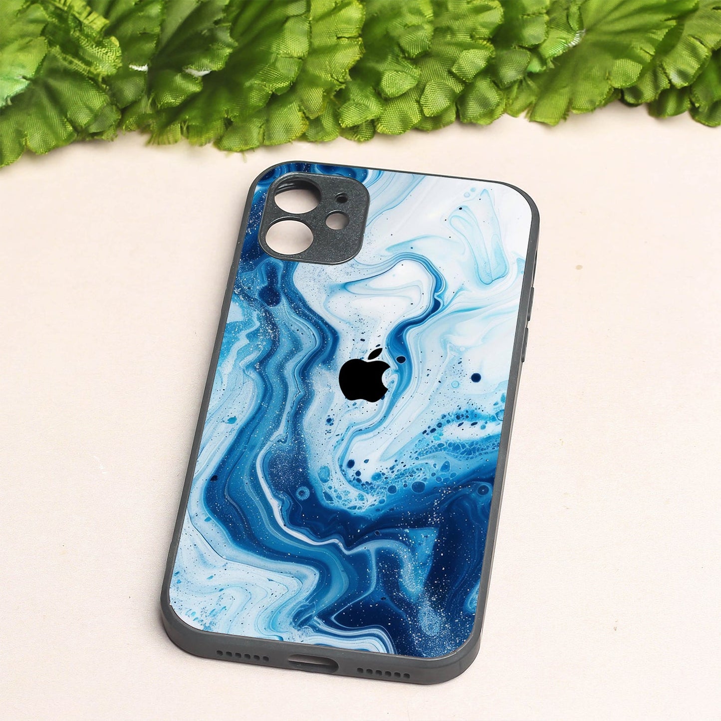 Neptune Swirl metal back case for Apple Iphone 12