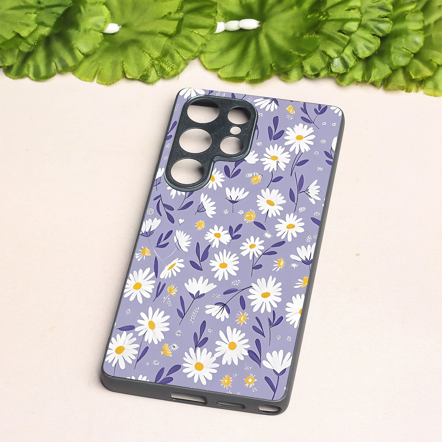 Lavender Daisies metal back case for Samsung S25 Ultra
