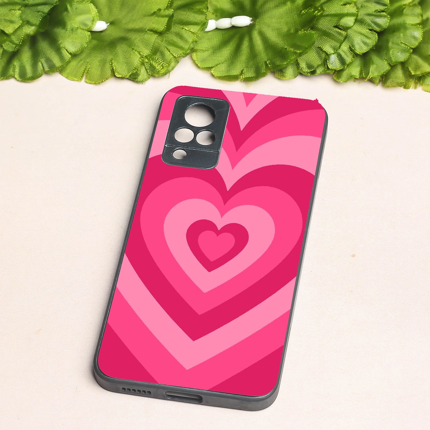 Retro Love metal back case for Vivo V21