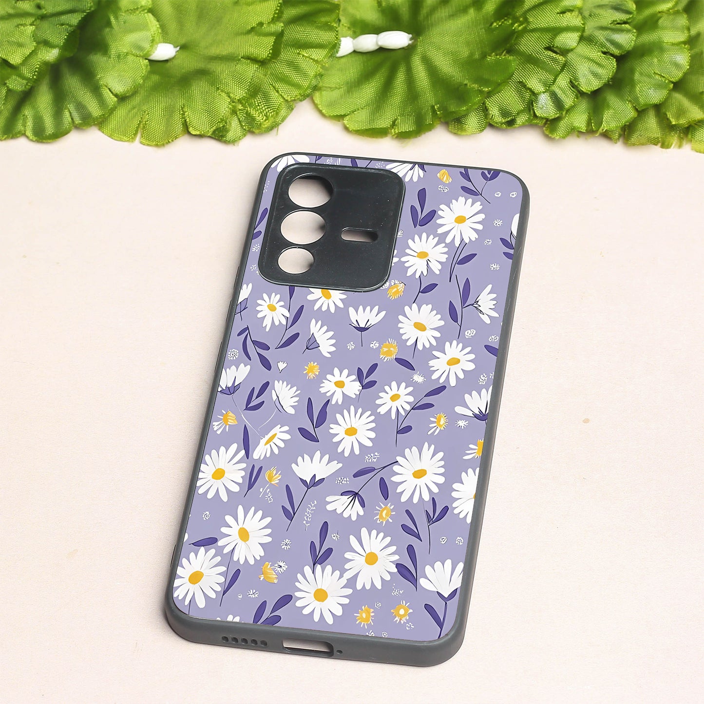Lavender Daisies metal back case for Vivo V23