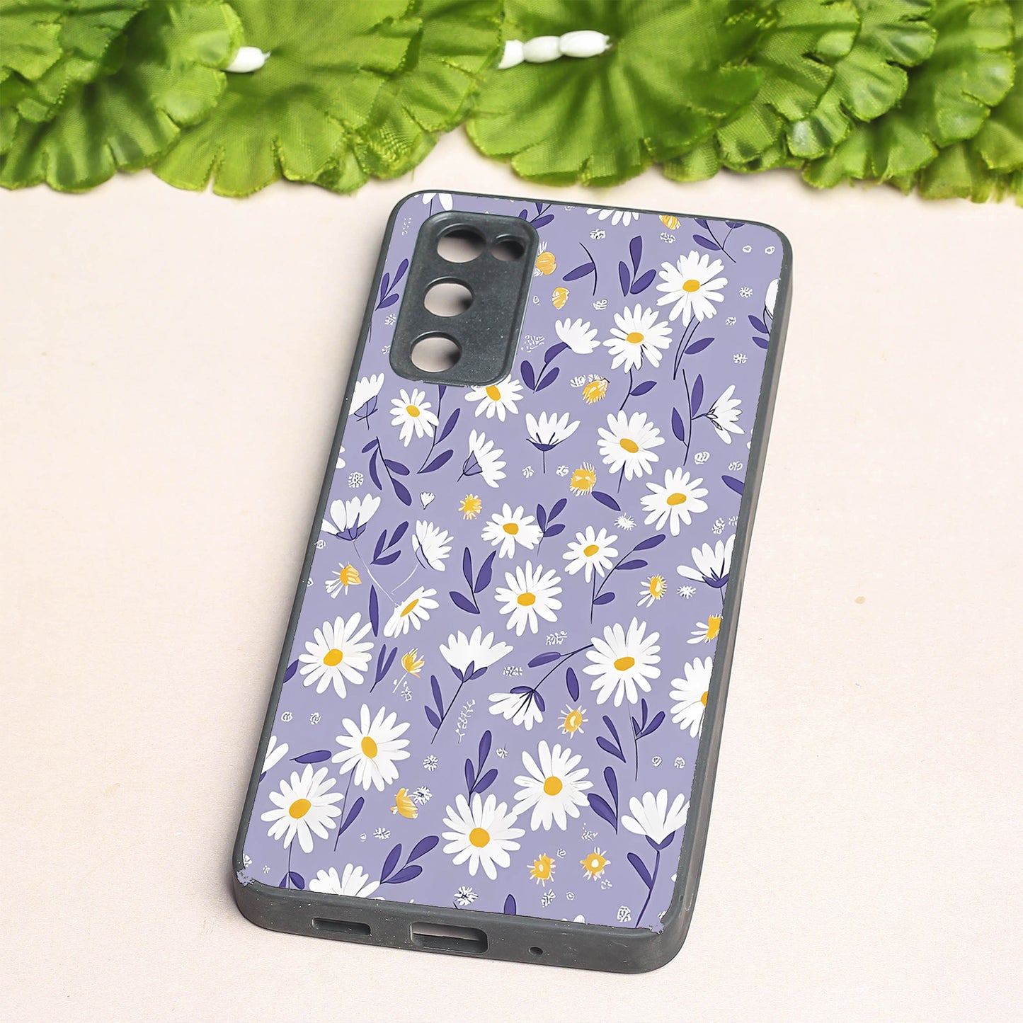 Lavender Daisies metal back case for Samsung S20 FE