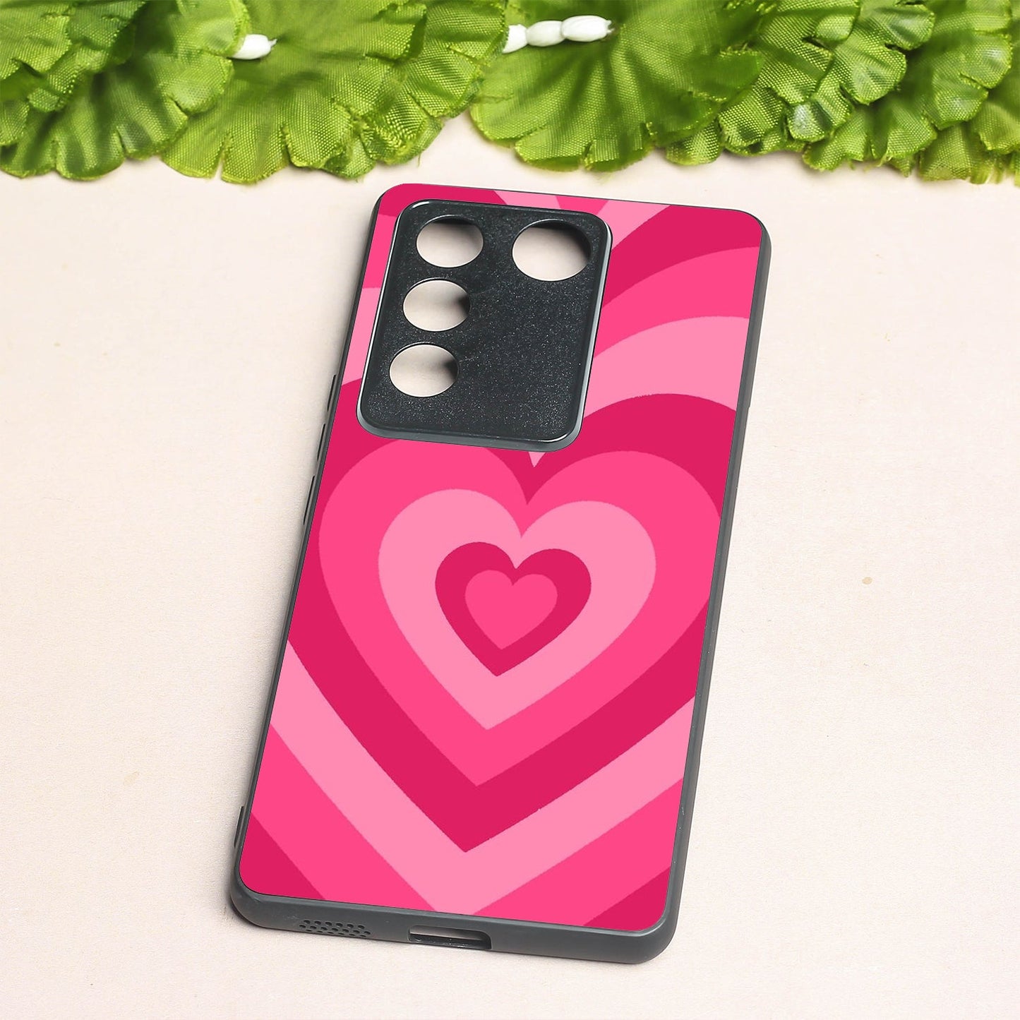 Retro Love metal back case for Vivo V27