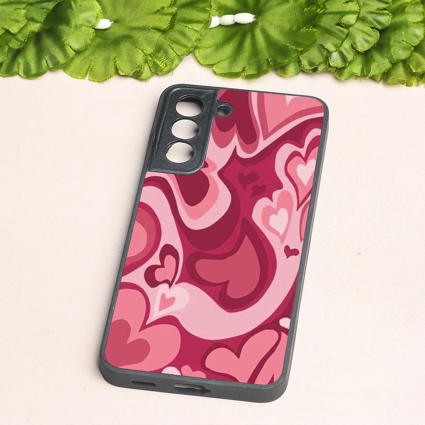 Valentine Wave Marble metal back case for Samsung S21 FE