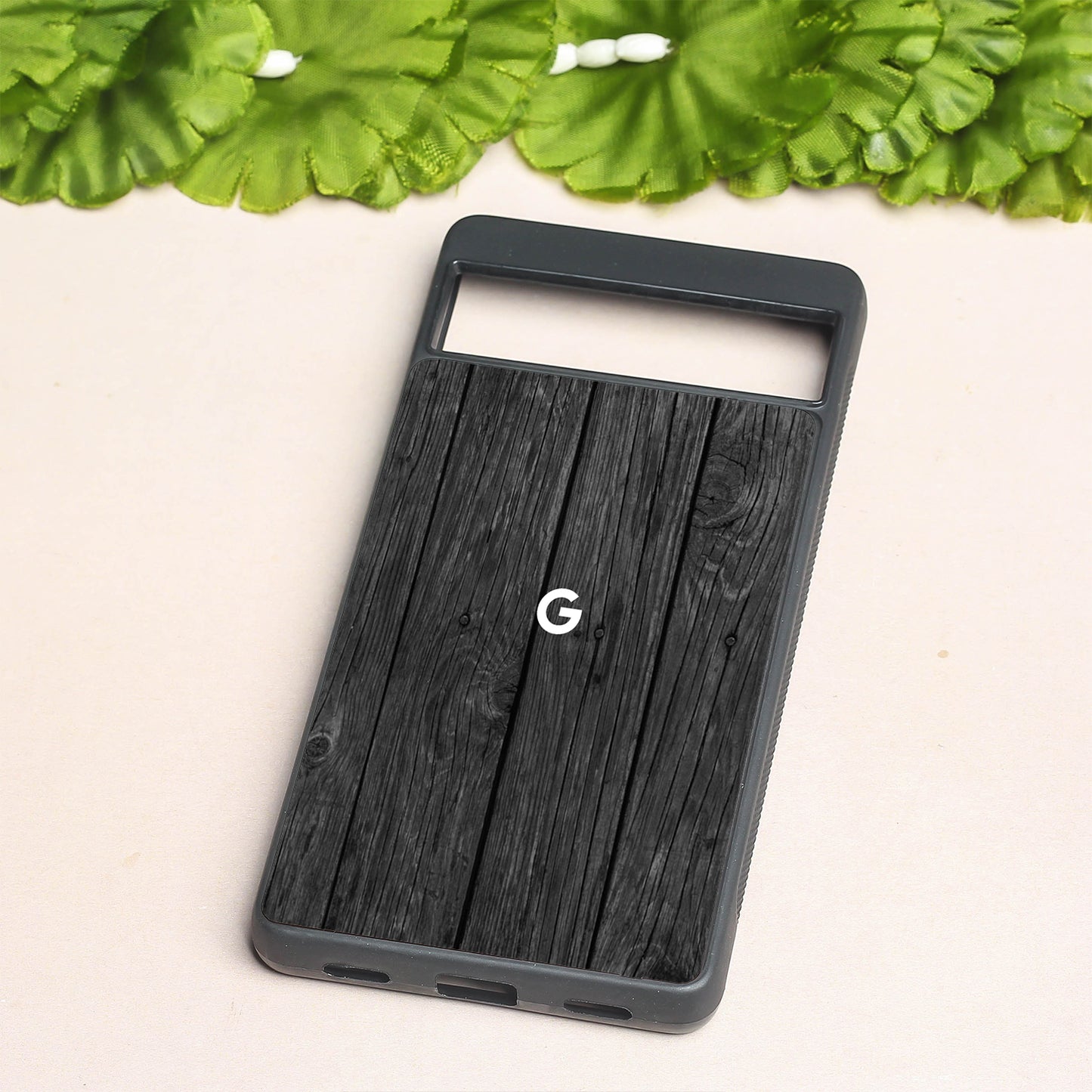 Dark Wood metal back case for Google Pixel 7