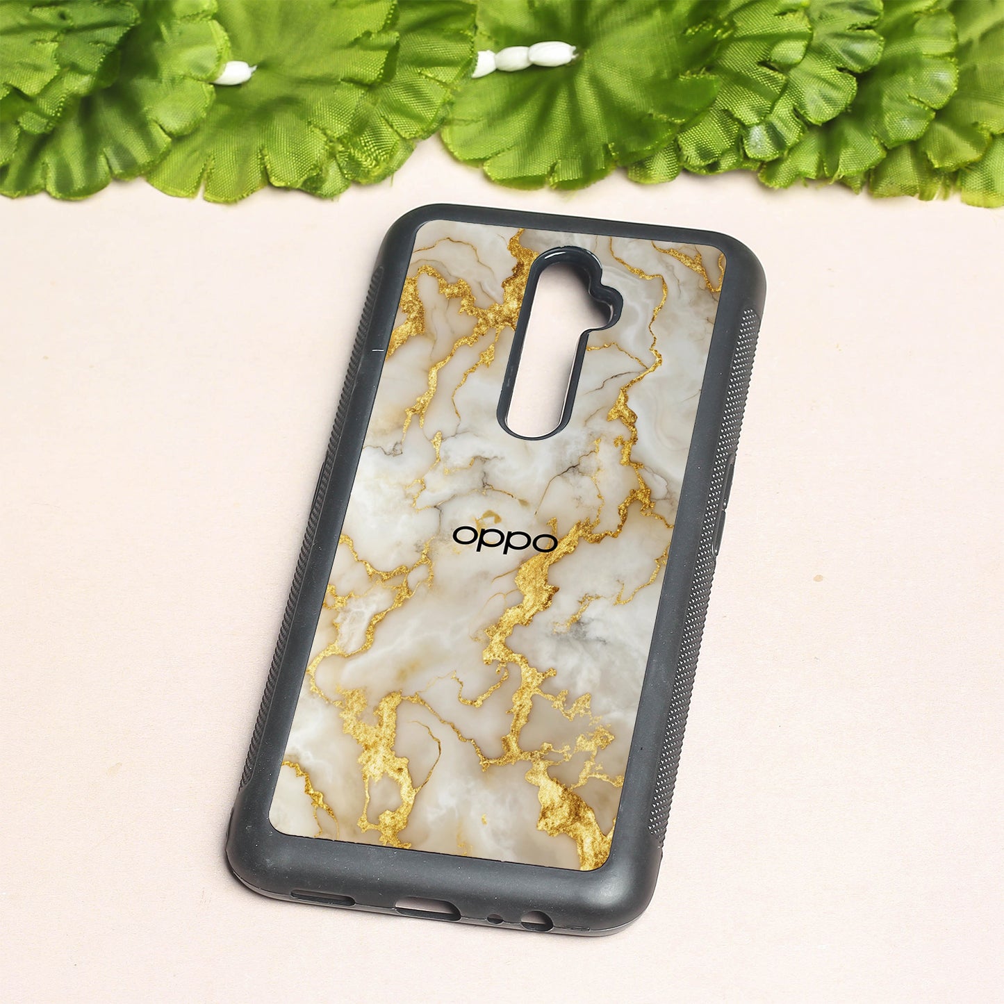 Gold Vein Glory metal back case for Oppo Reno2 F