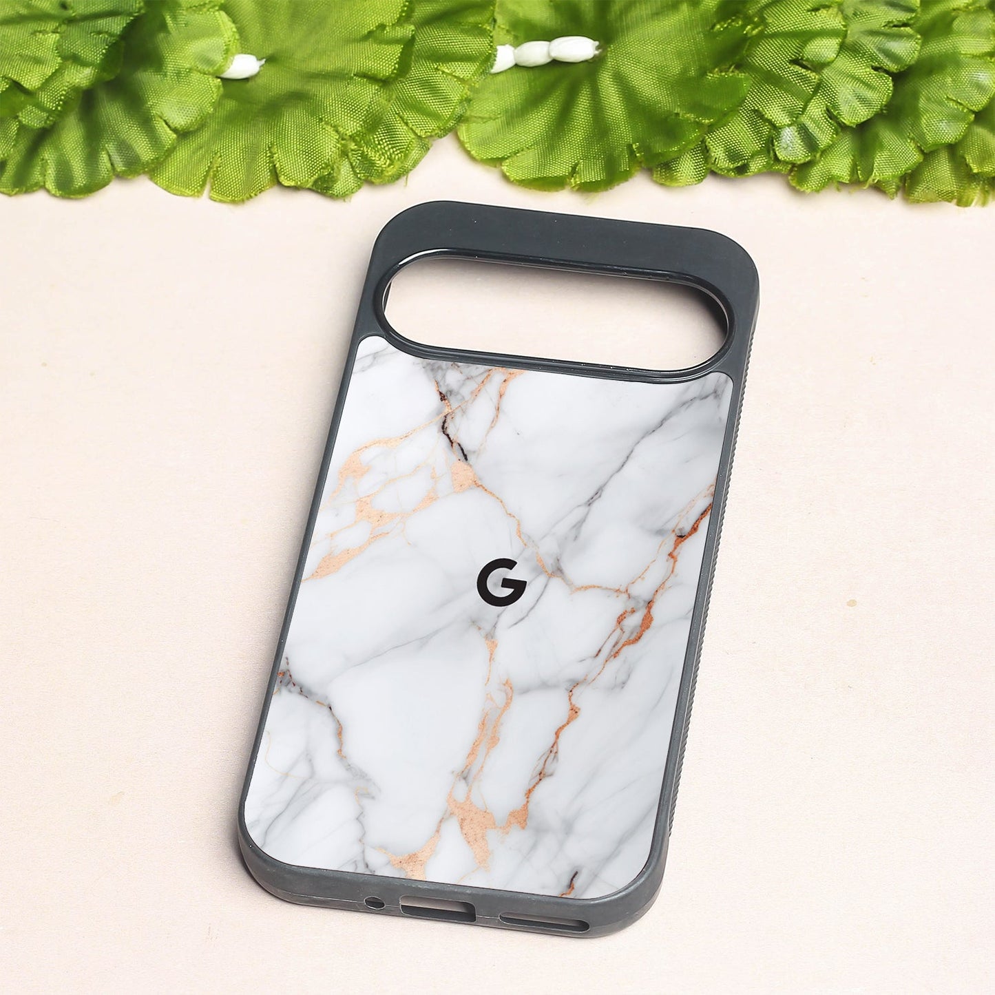 Copper Luxe Marble metal back case for Google Pixel 9 Pro