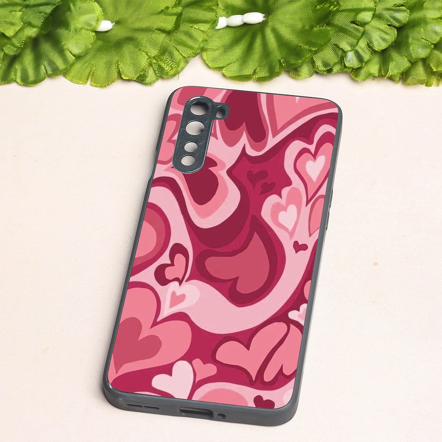 Valentine Wave Marble metal back case for Oneplus Nord