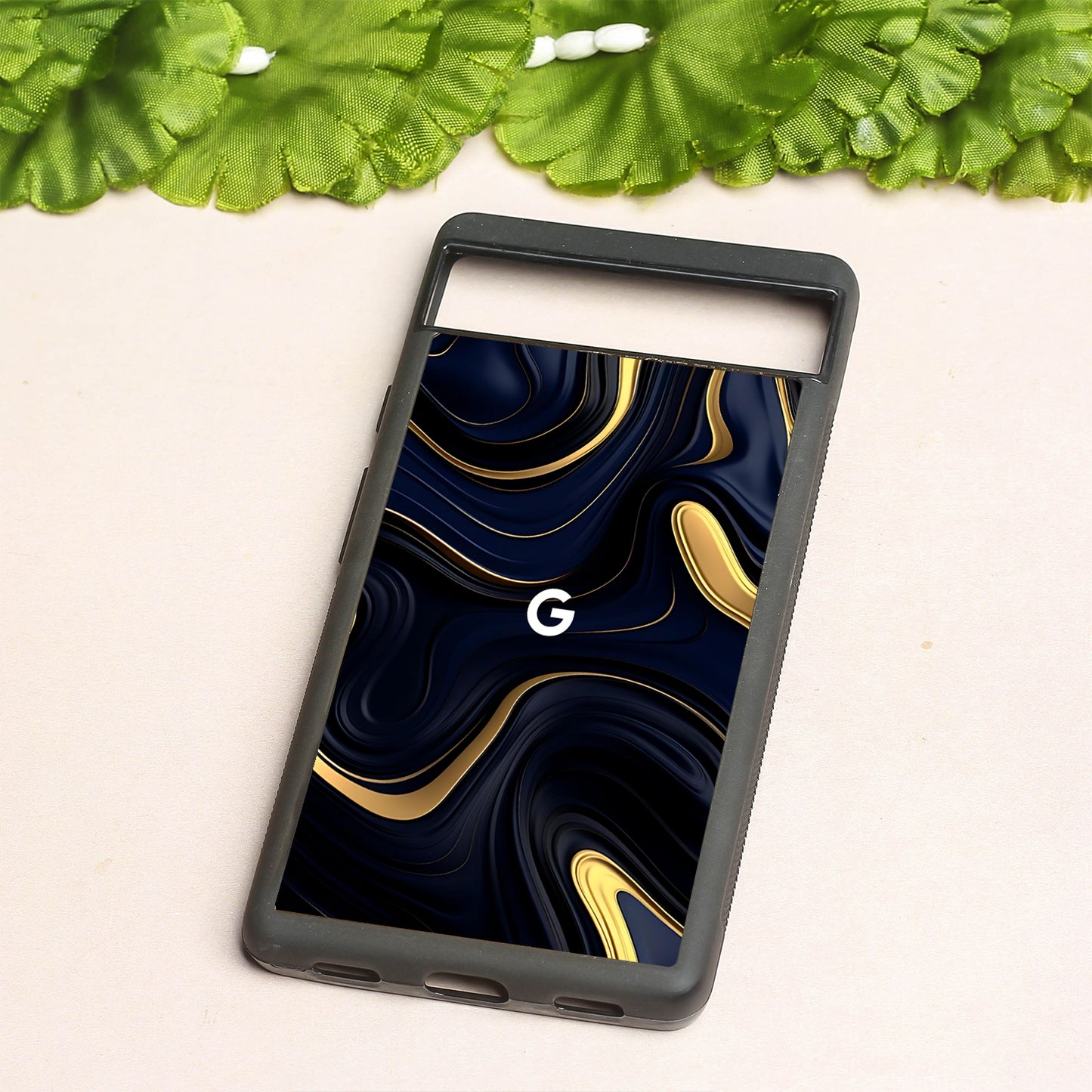 Noir Gold metal back case for Google Pixel 6a