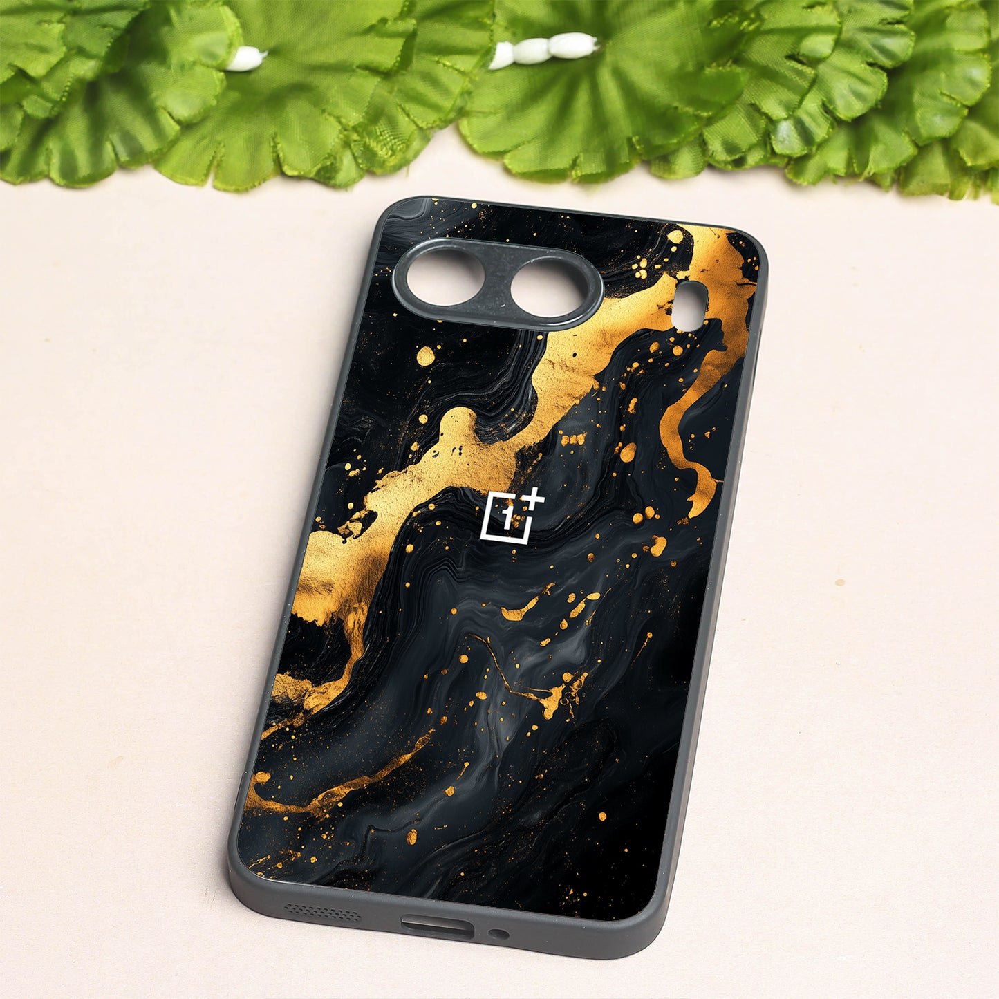 Black Gold Blaze metal back case for Oneplus Nord 4