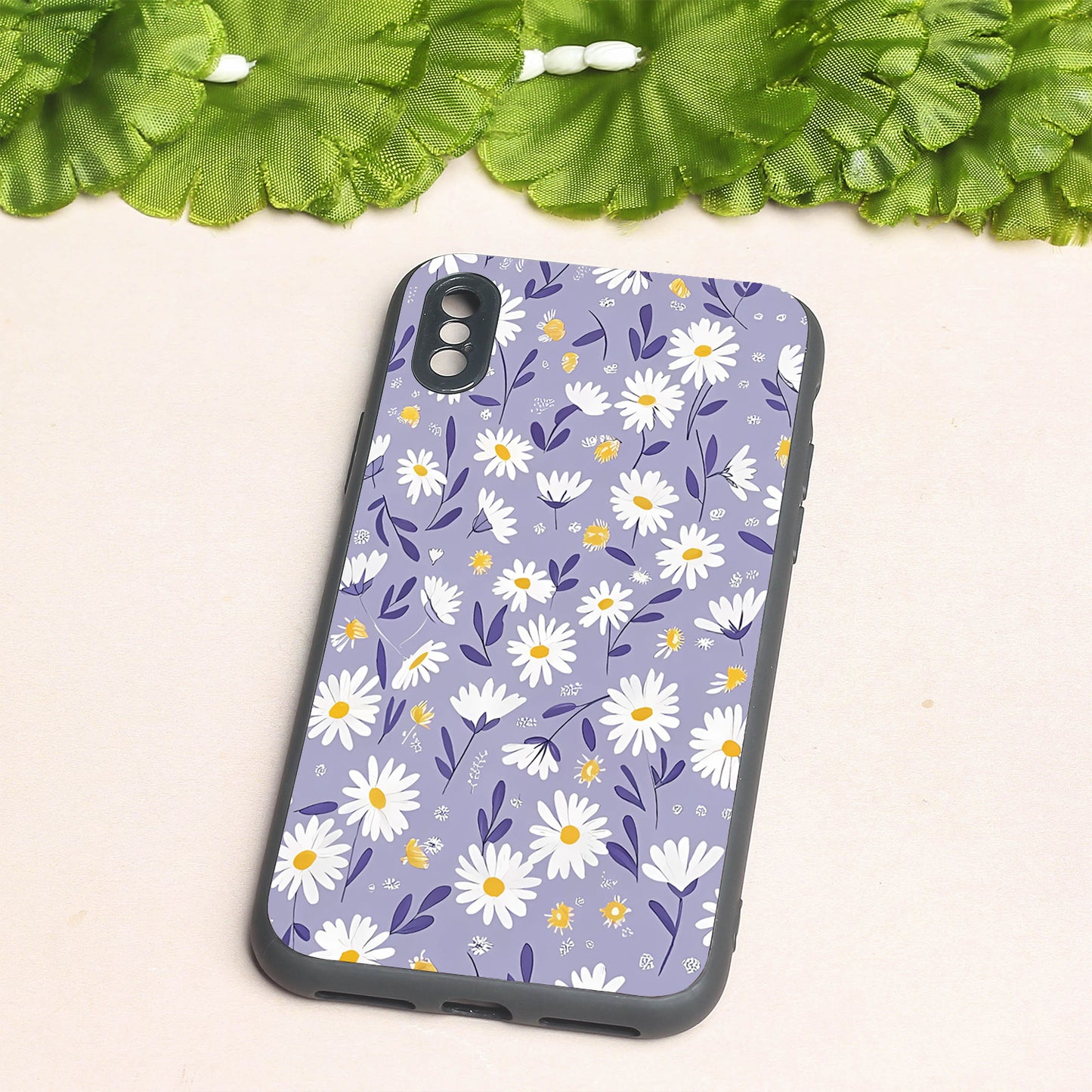 Lavender Daisies metal back case for Apple Iphone X/XS