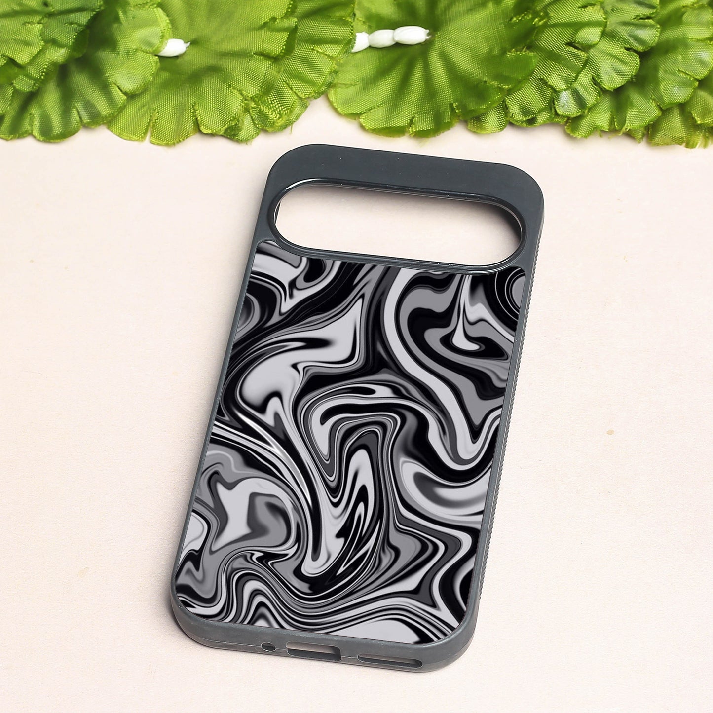 Blackout Marble metal back case for Google Pixel 9