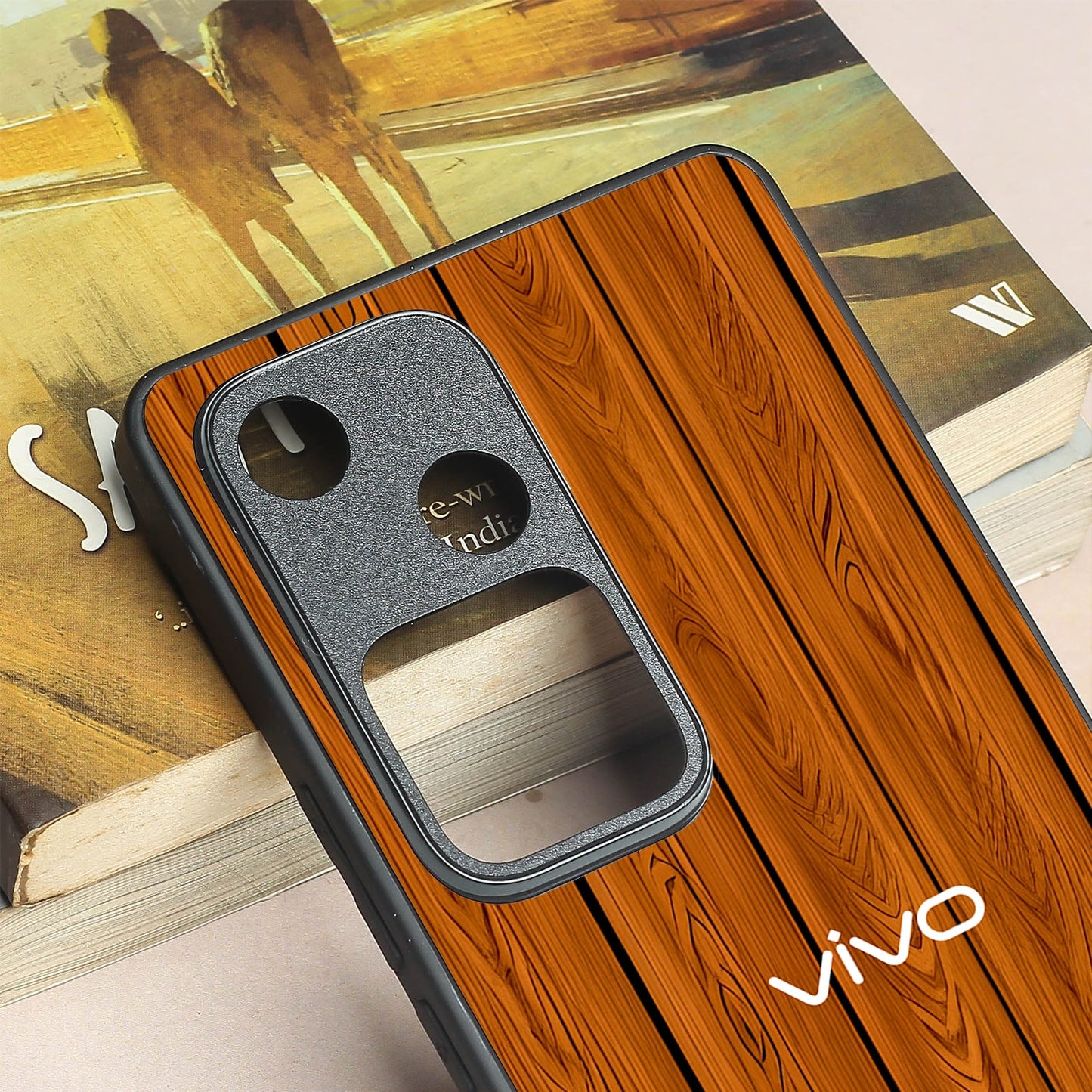 WoodCraft Touch metal back case for Vivo V30