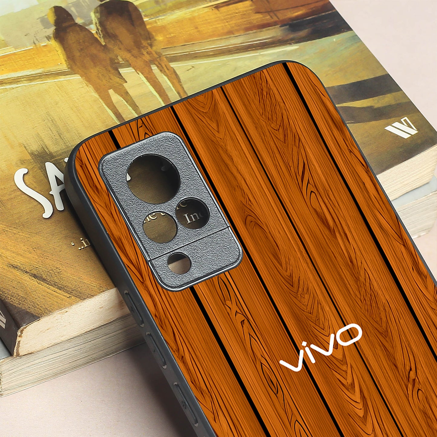 WoodCraft Touch metal back case for Vivo V21