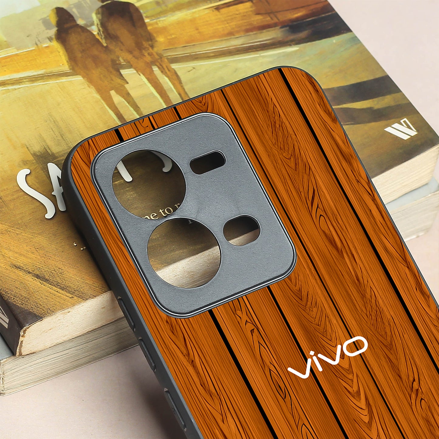 WoodCraft Touch metal back case for Vivo V25