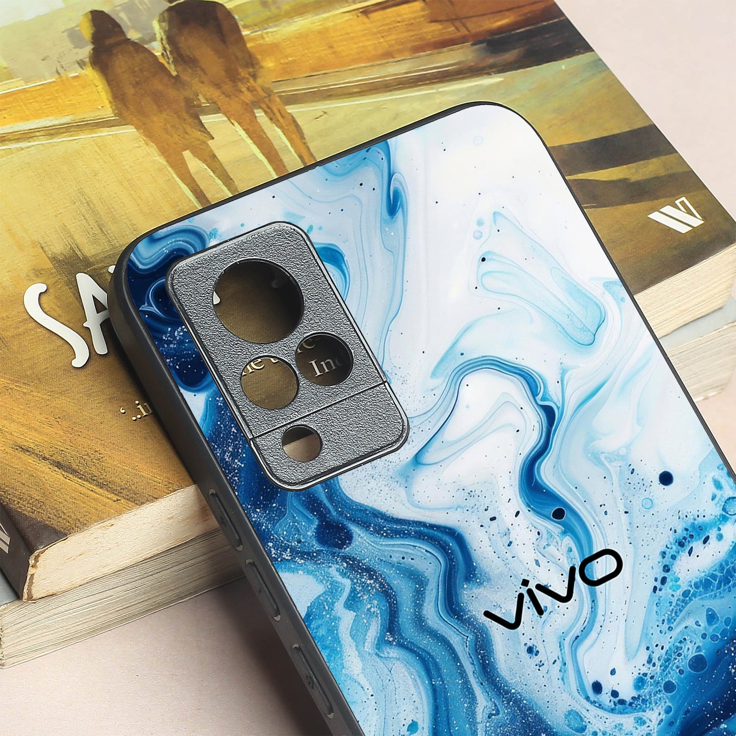 Neptune Swirl metal back case for Vivo V21