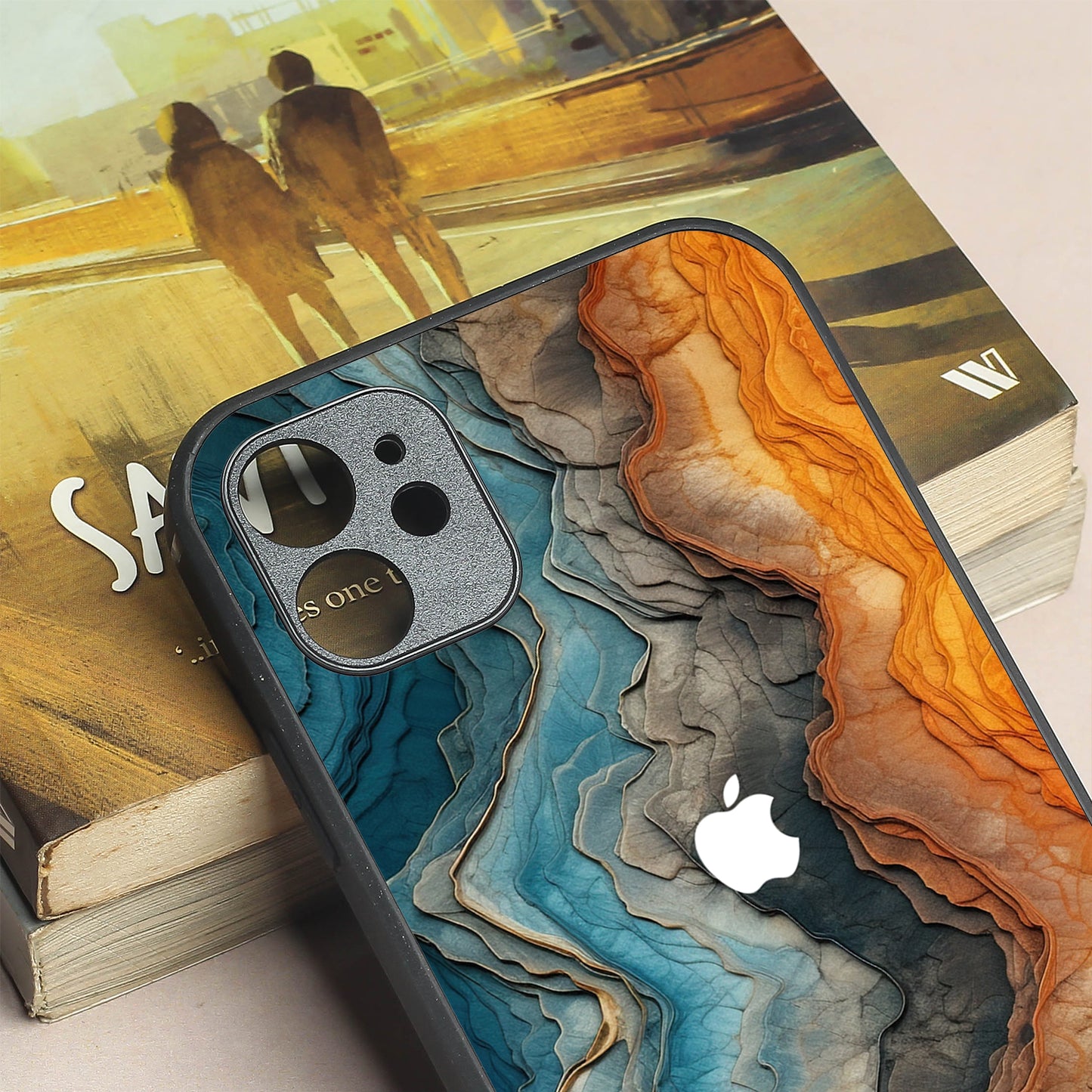 Layered Marble metal back case for Apple Iphone 11