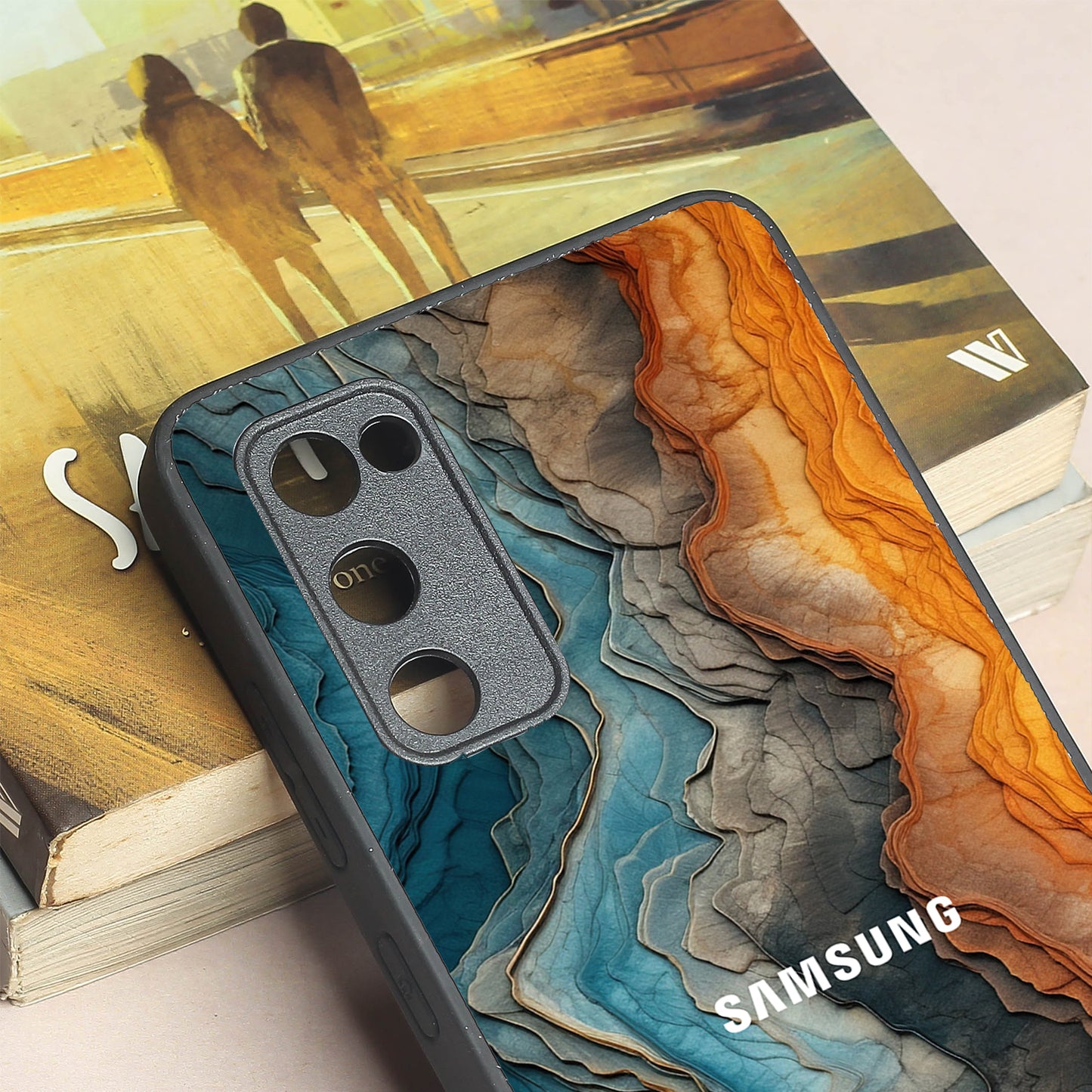 Layered Marble metal back case for Samsung S20 FE