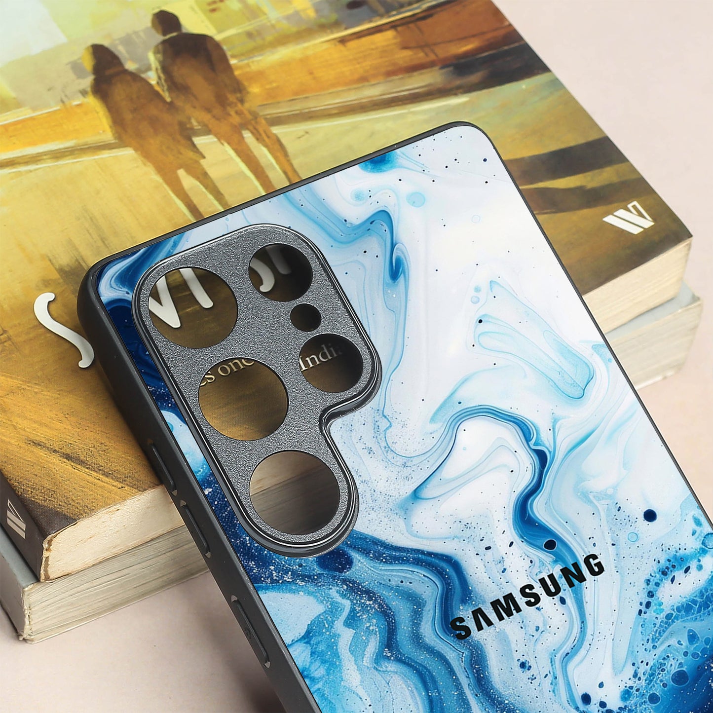Neptune Swirl metal back case for Samsung S25 Ultra