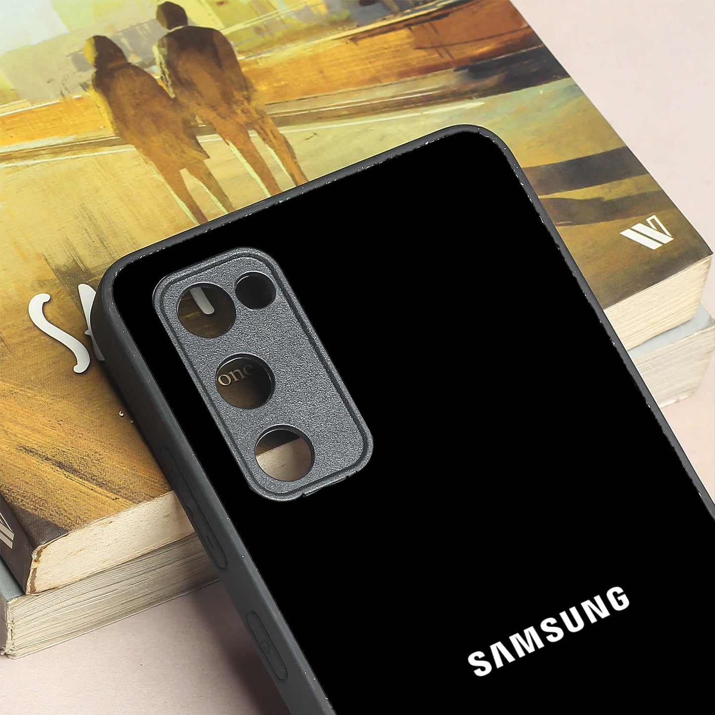 Black metal back case for Samsung S20 FE