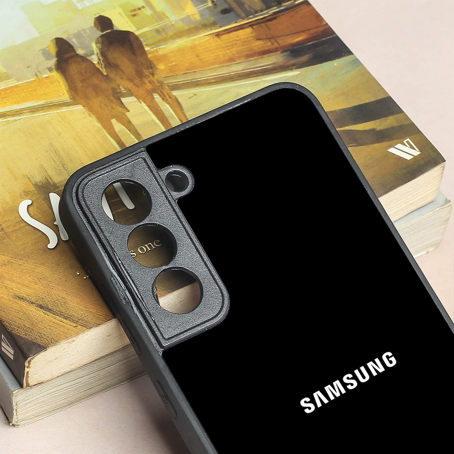 Black metal back case for Samsung S21 FE